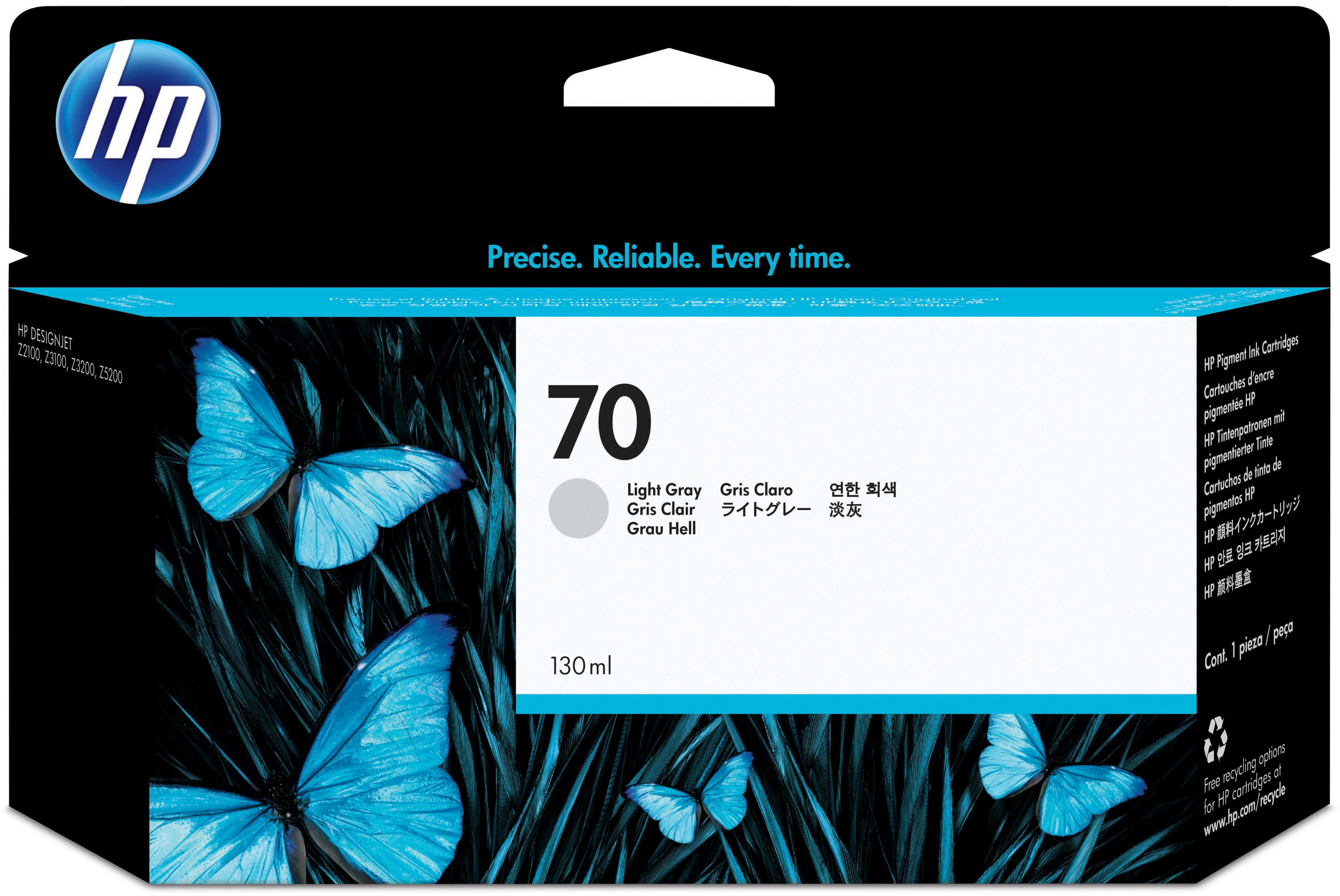 Tinteiro HP 72 130 ml cinzento-claro