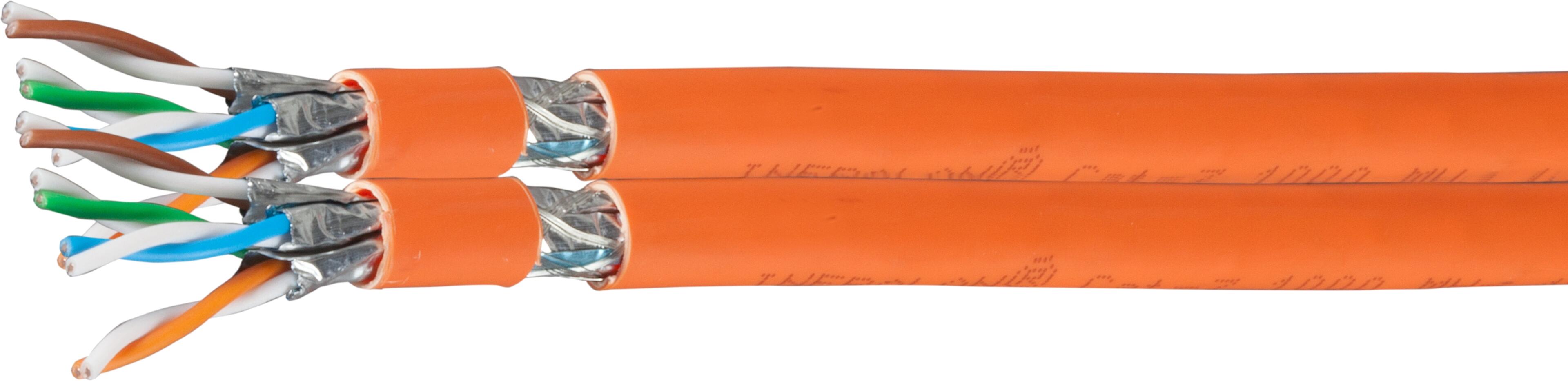 Datenkabel Cat7 Duplex massiv S/FTP 500m