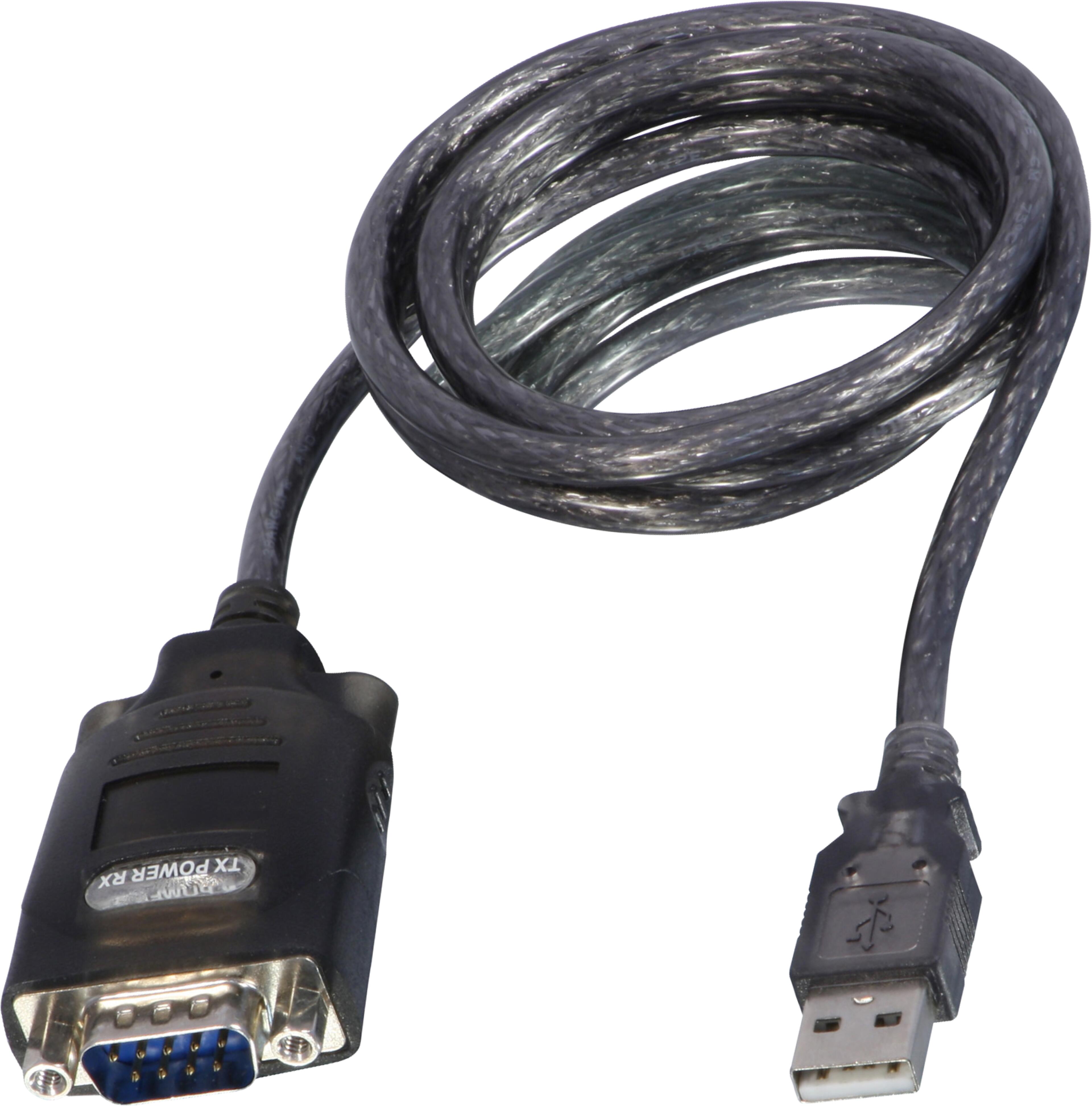 Adapter DB9St (RS232)-USB Typ A St 1,1 m