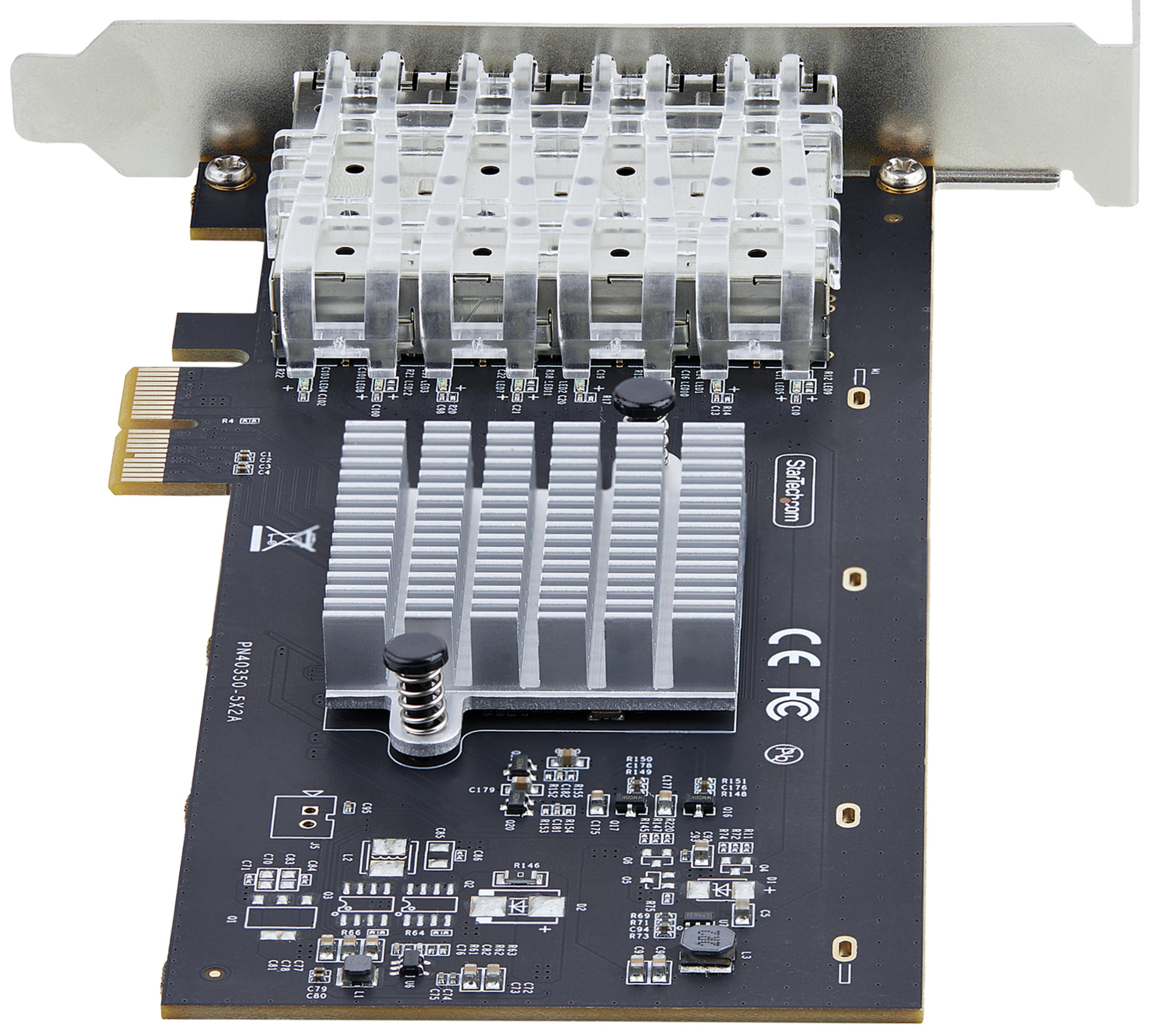 Carte réseau StarTech 4 ports SFP PCIe