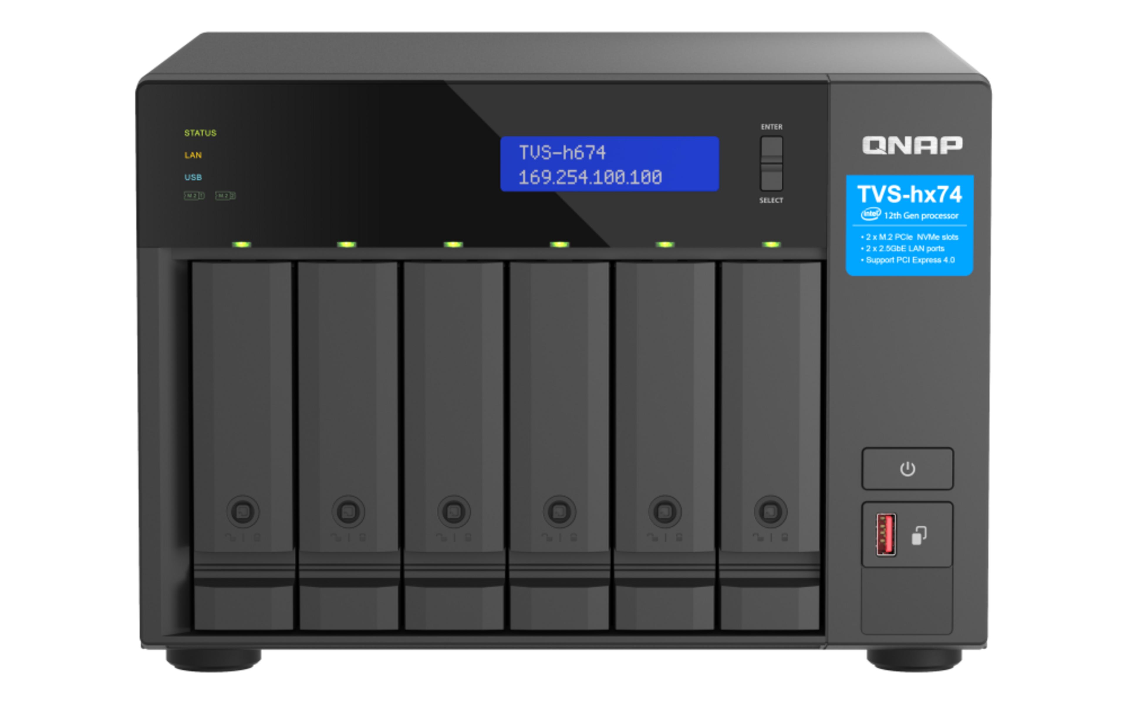 QNAP TVS-h674 32GB 6-bay NAS