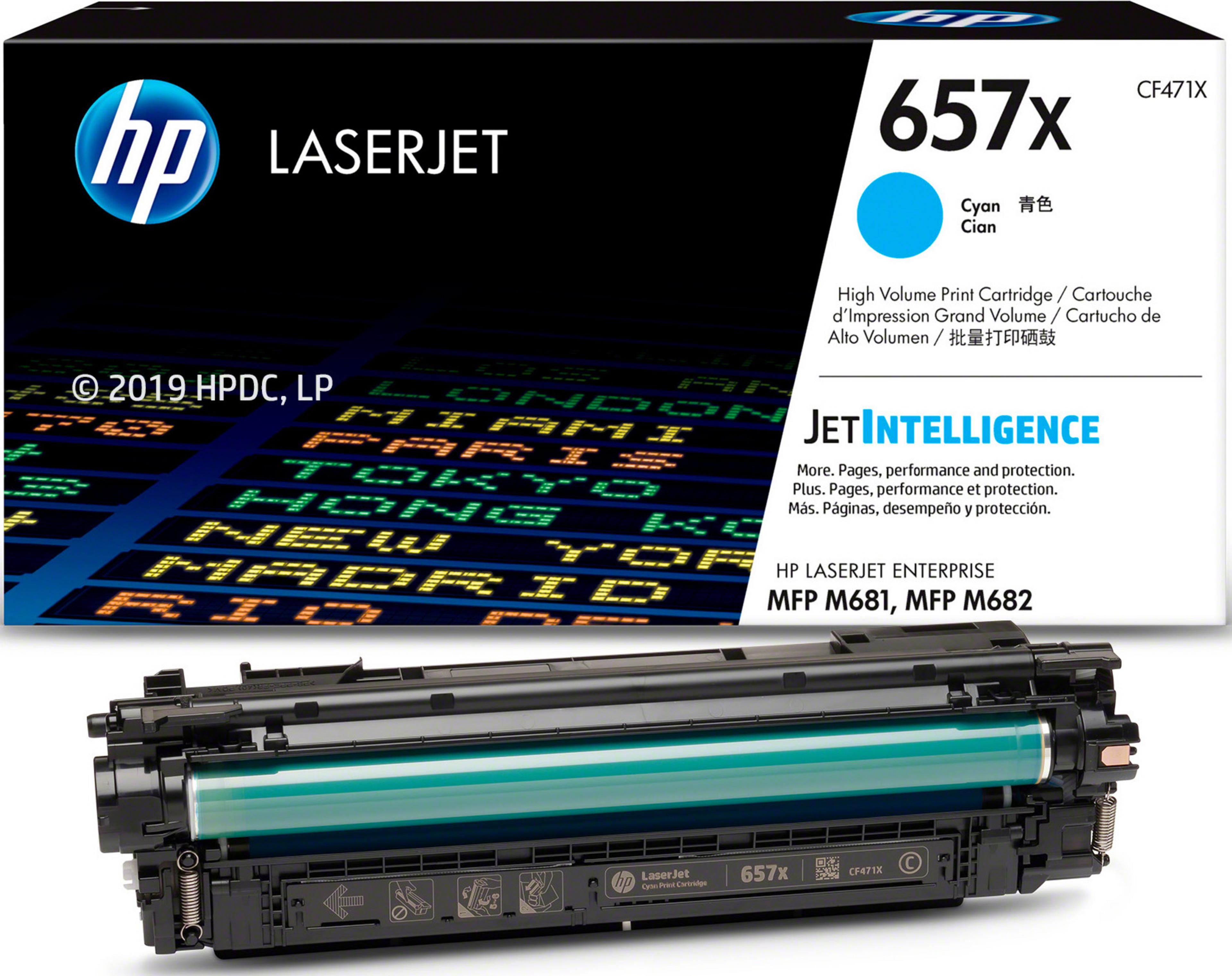 HP 657X Toner Cyan