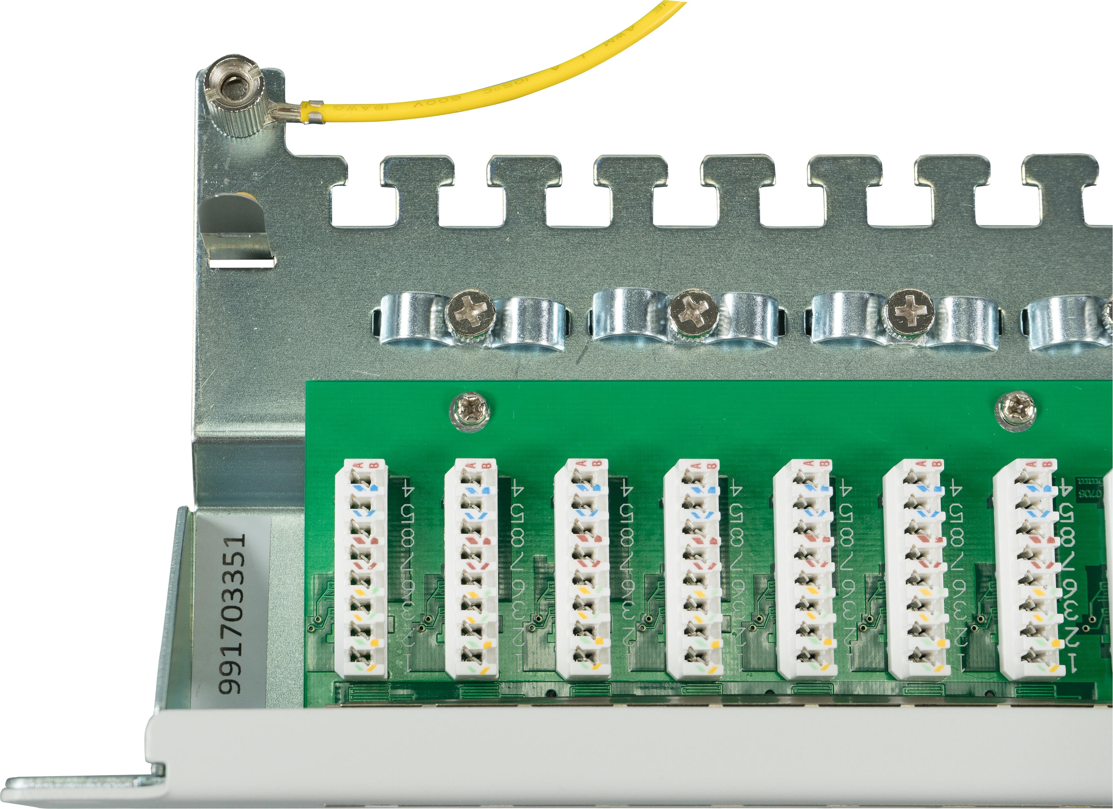 Patchpanel RJ45 LSA+ 24-fach Cat6