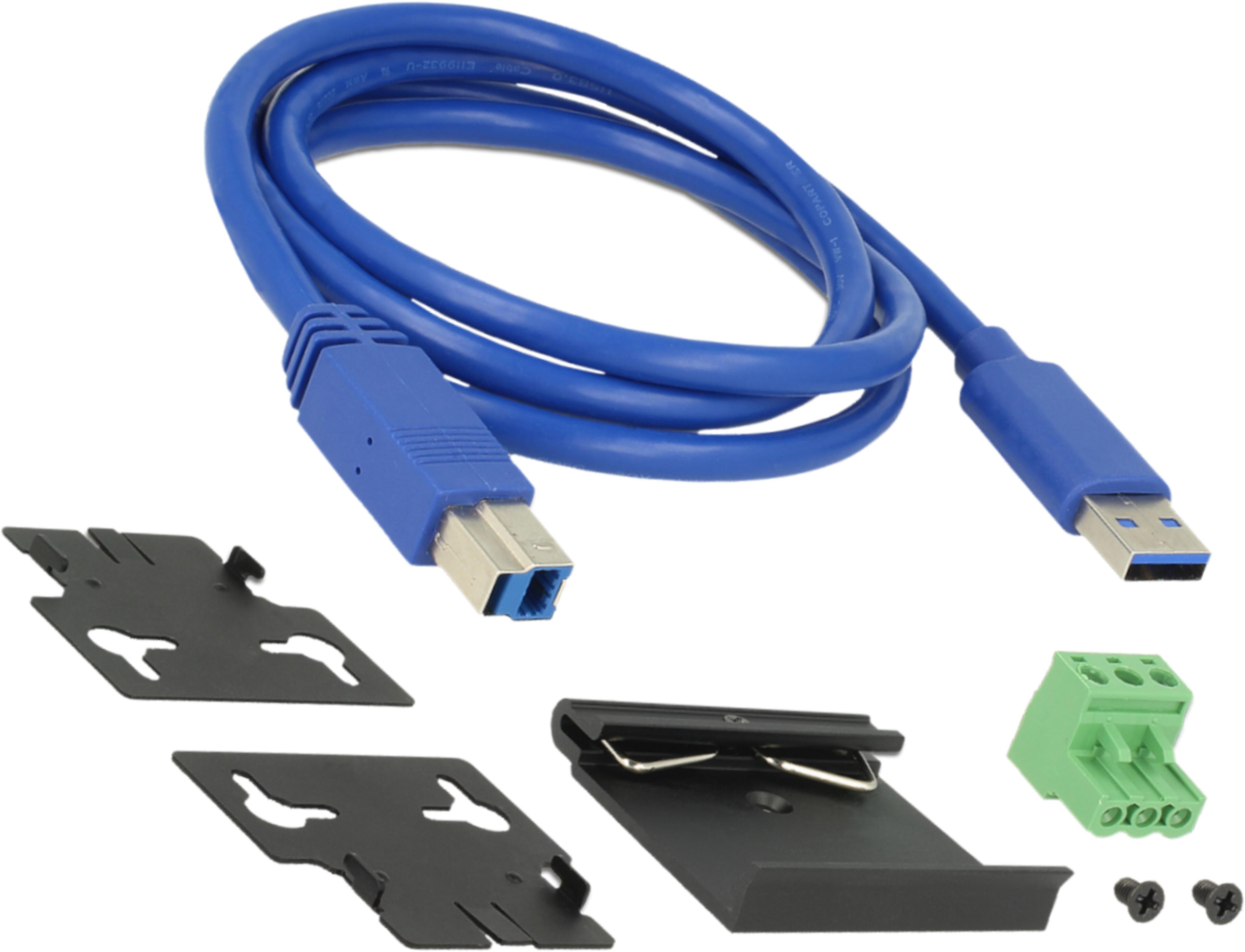 Delock USB Hub 3.0 7-port Industrial