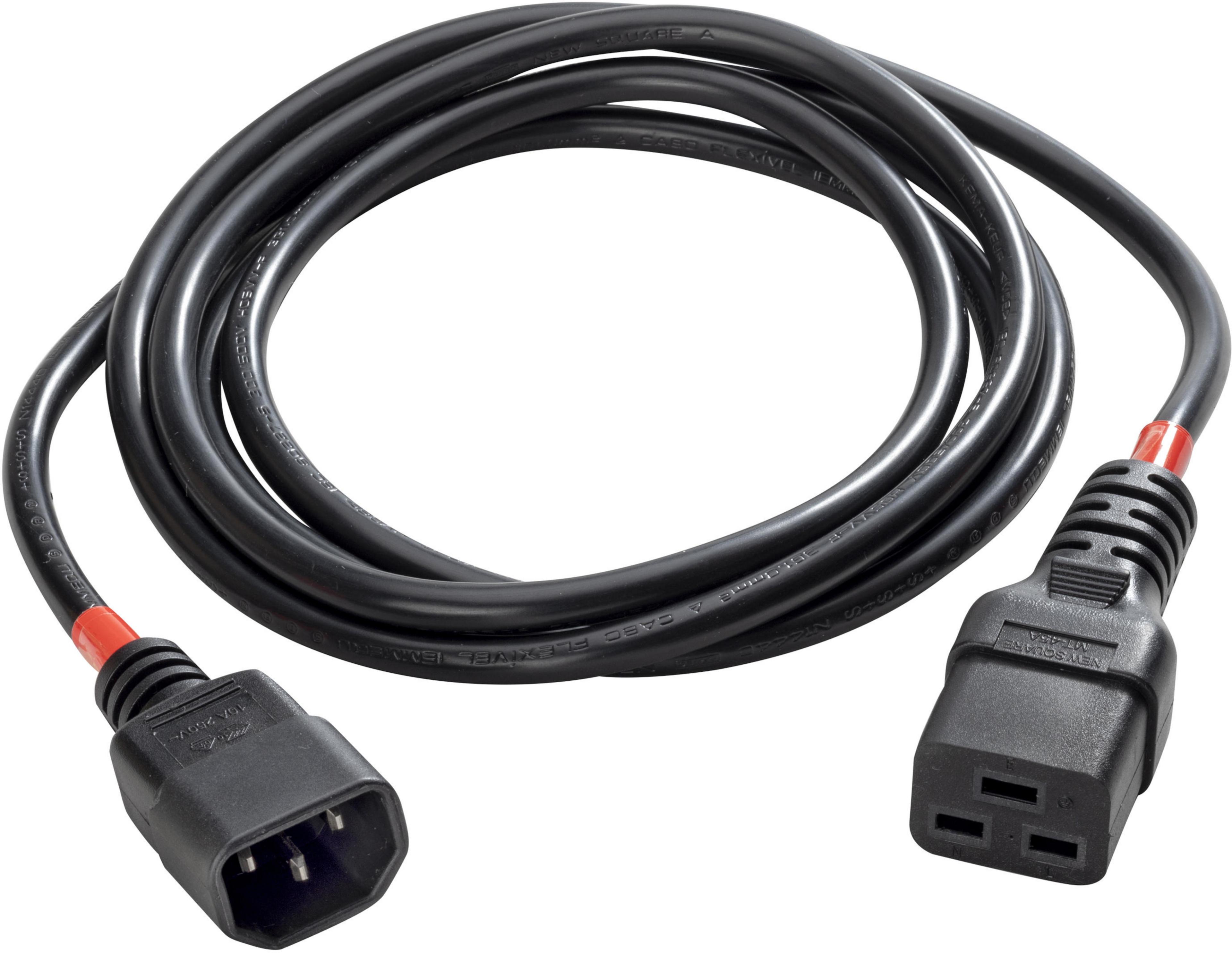 Netzkabel IEC320-C14 to C19, 10/16A