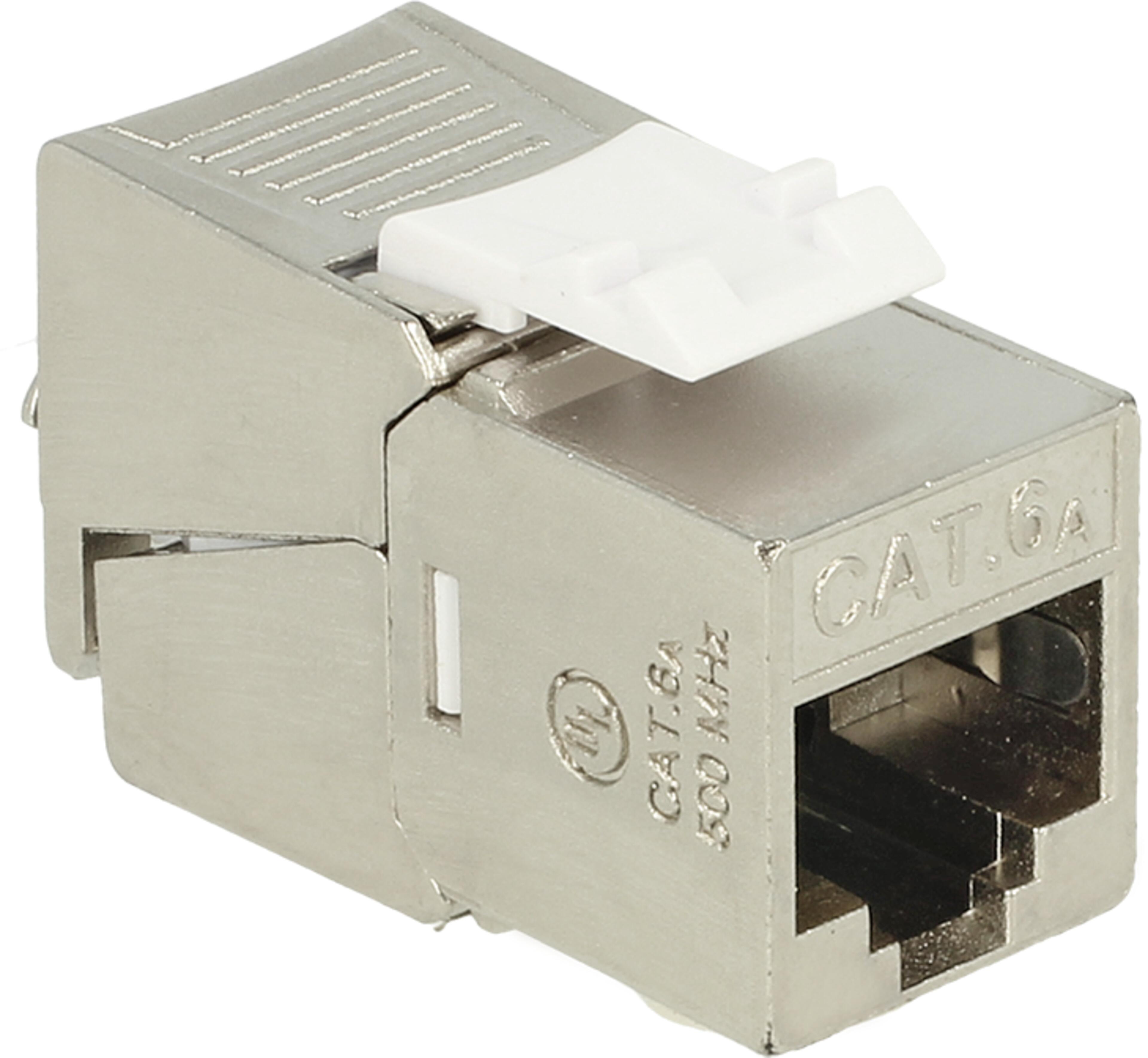 Keystone Jack 1x RJ45 STP Cat6a