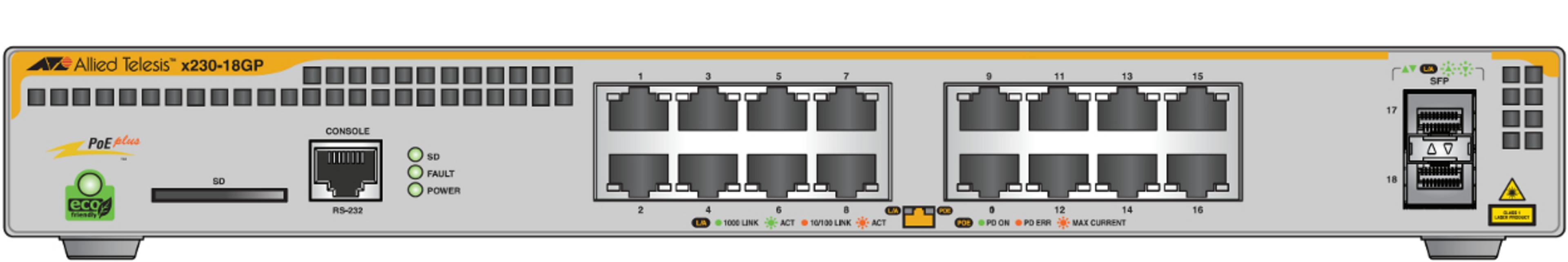 Allied Telesis AT-x230-18GP PoE Switch