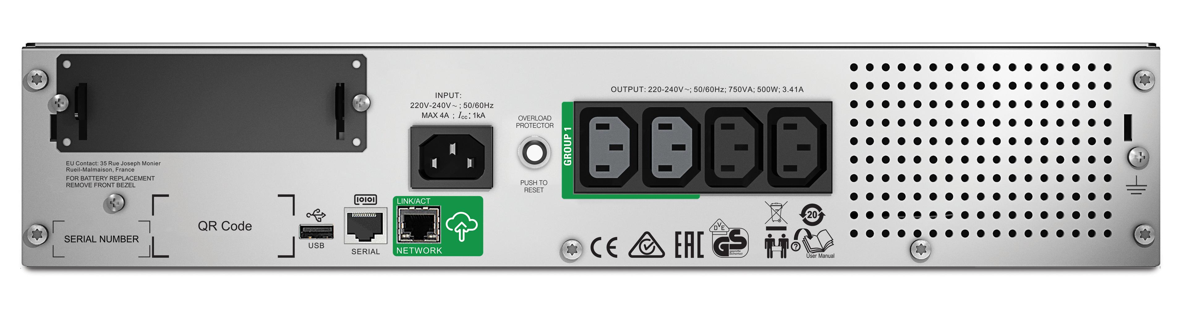 APC Smart UPS 1000VA LCD RM SC, USV 230V