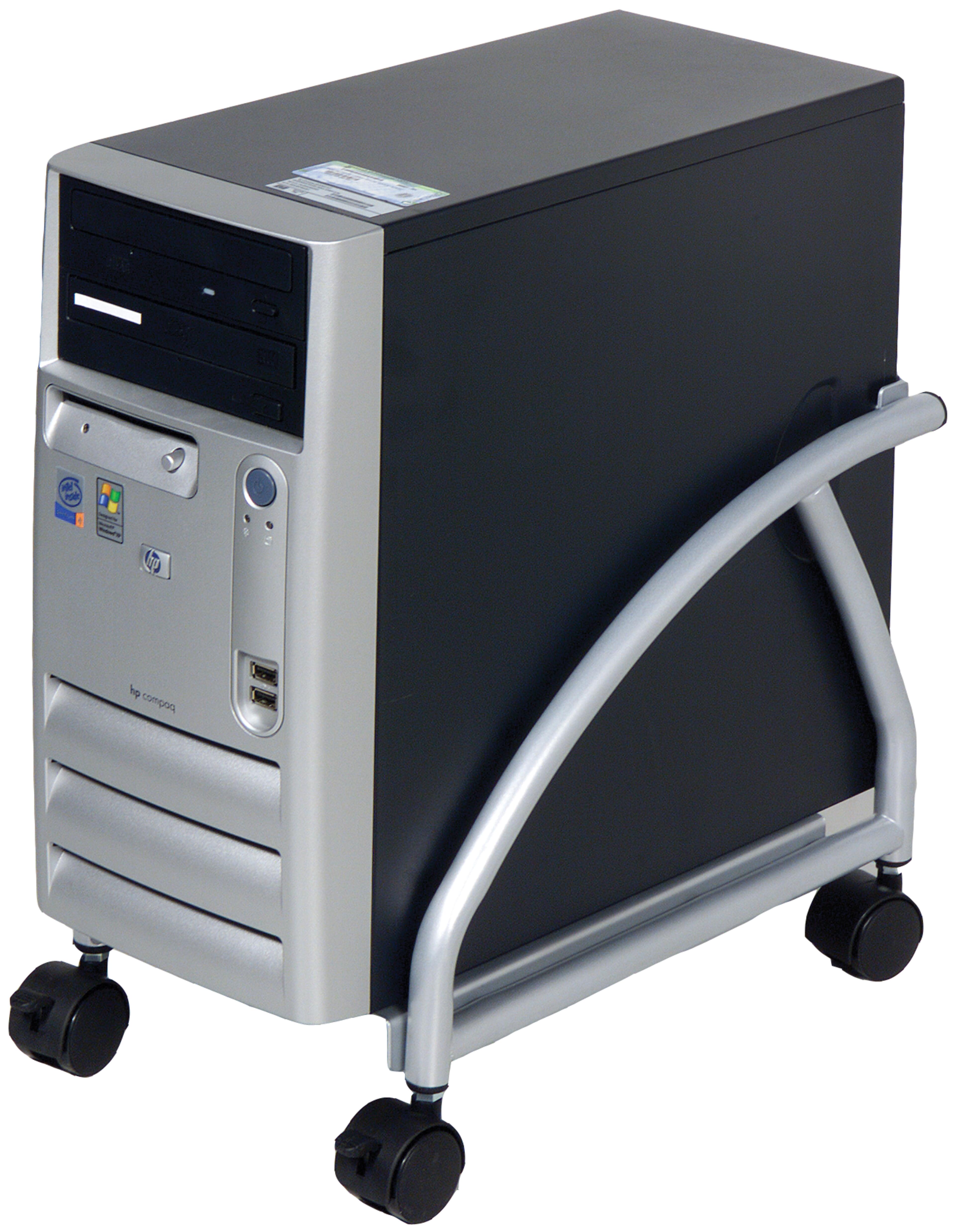Dataflex Mobile PC Cart, Silver