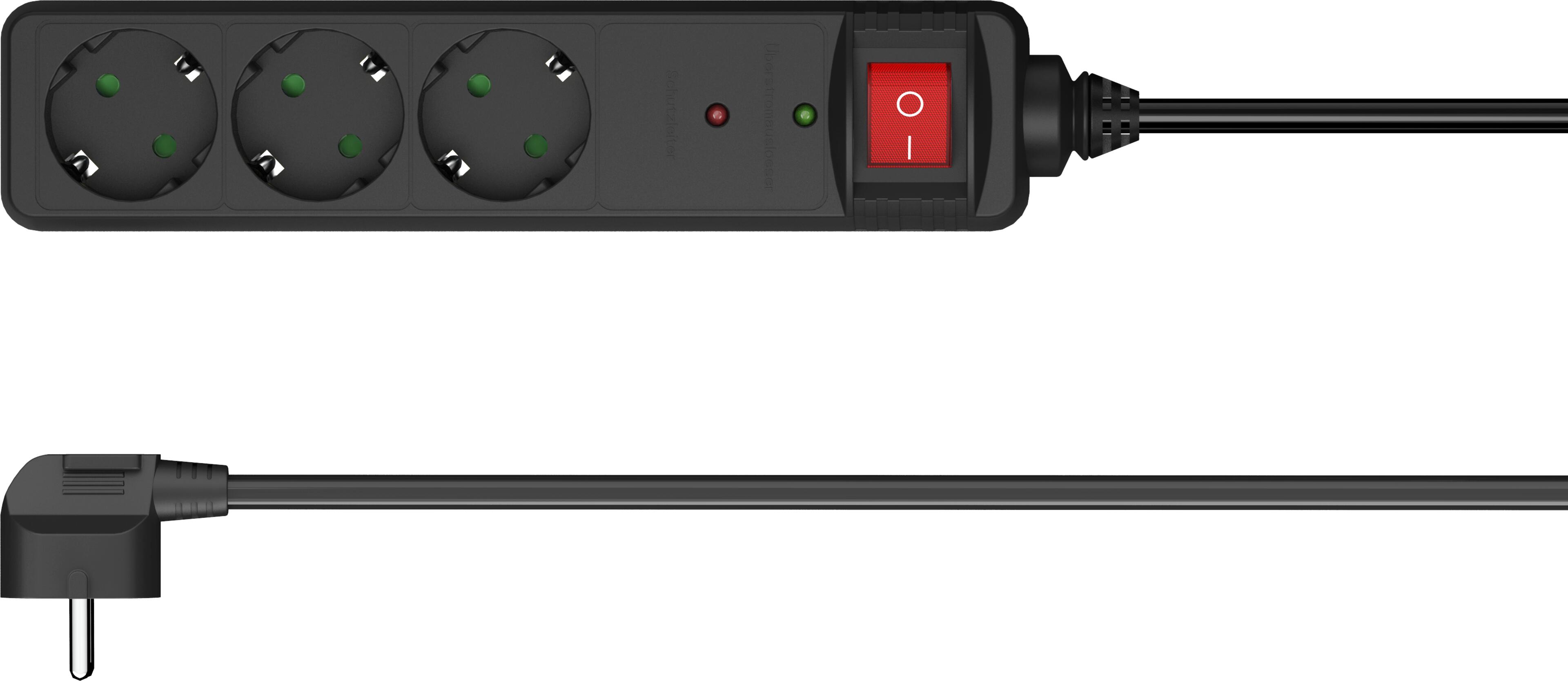 Power Strip 3x Surge Protect 1.4m Switch
