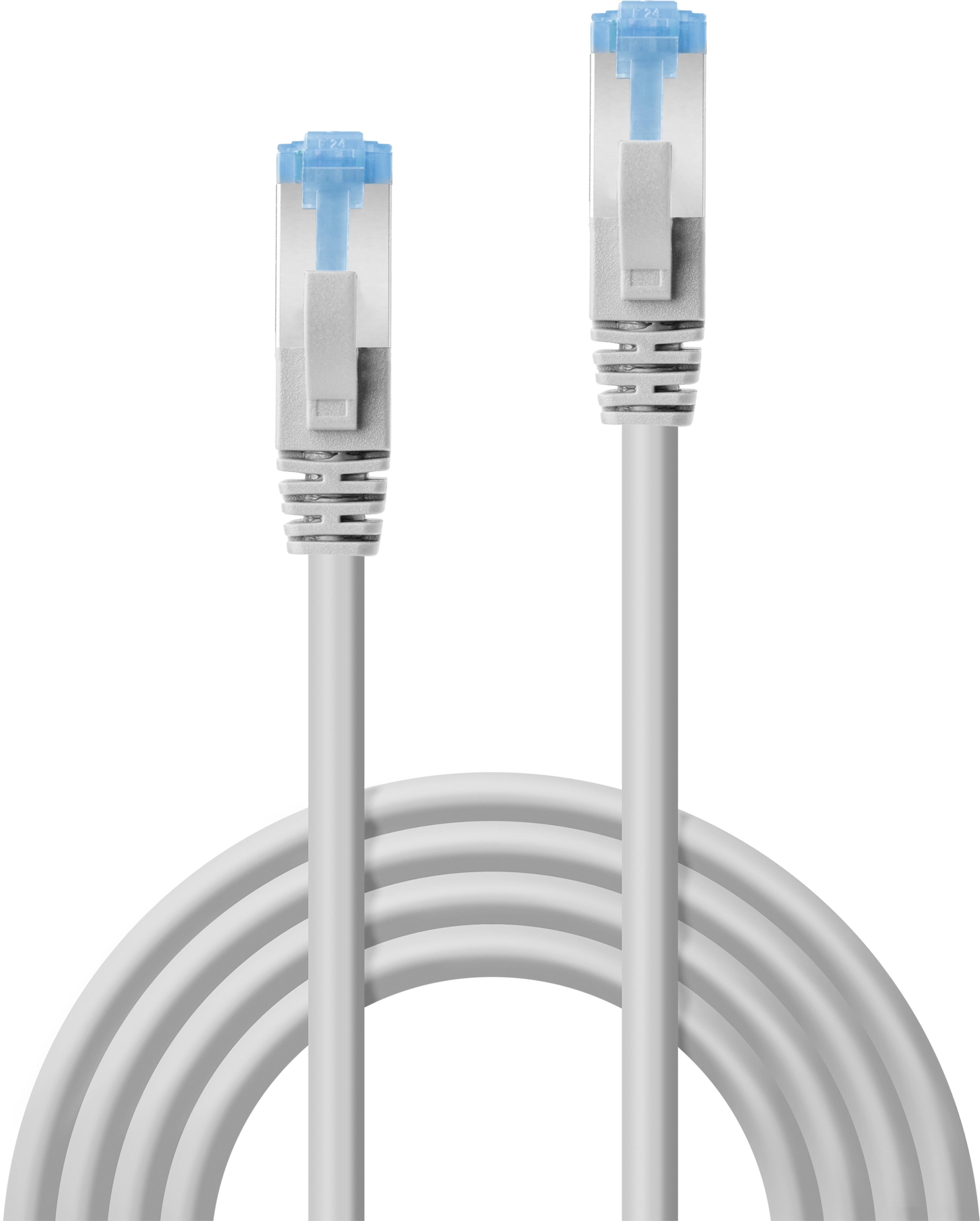 Patch Cable RJ45 S/FTP Cat6a 10m Grey