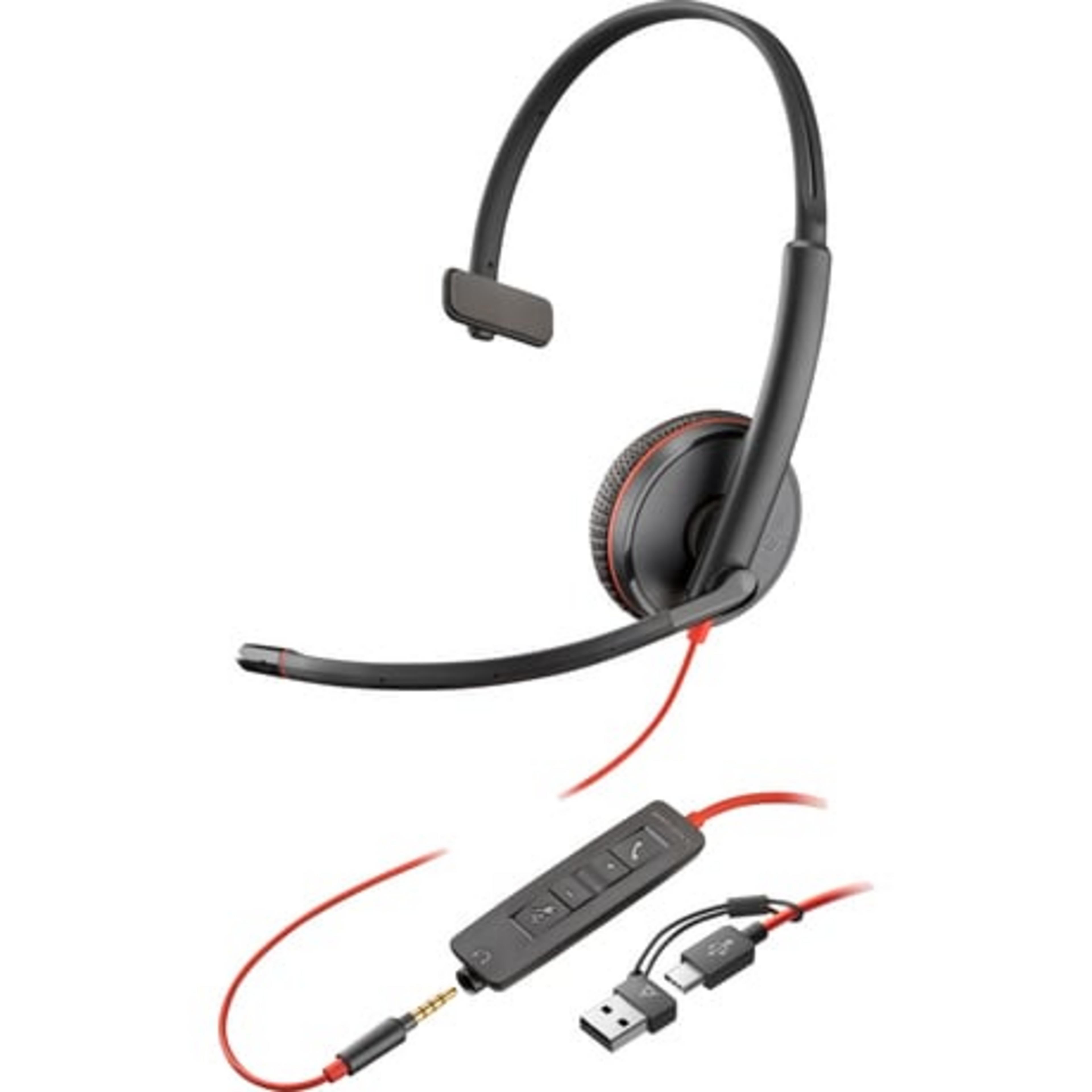 Auricular Poly Blackwire C3215 USB-C/A