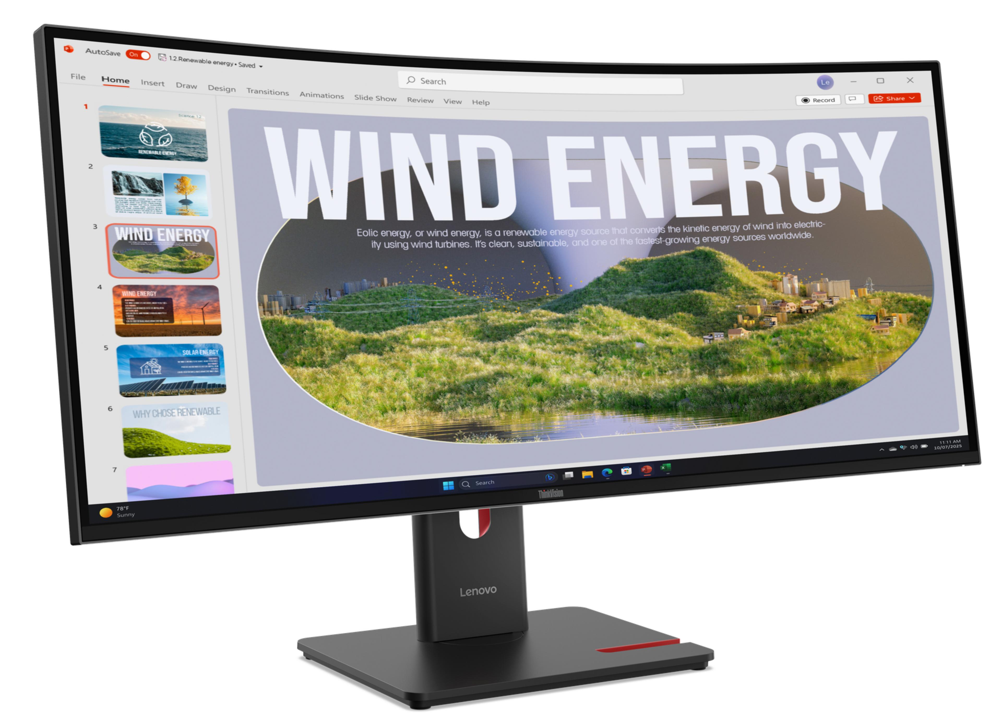 Lenovo ThinkVision T34WD-40 Monitor