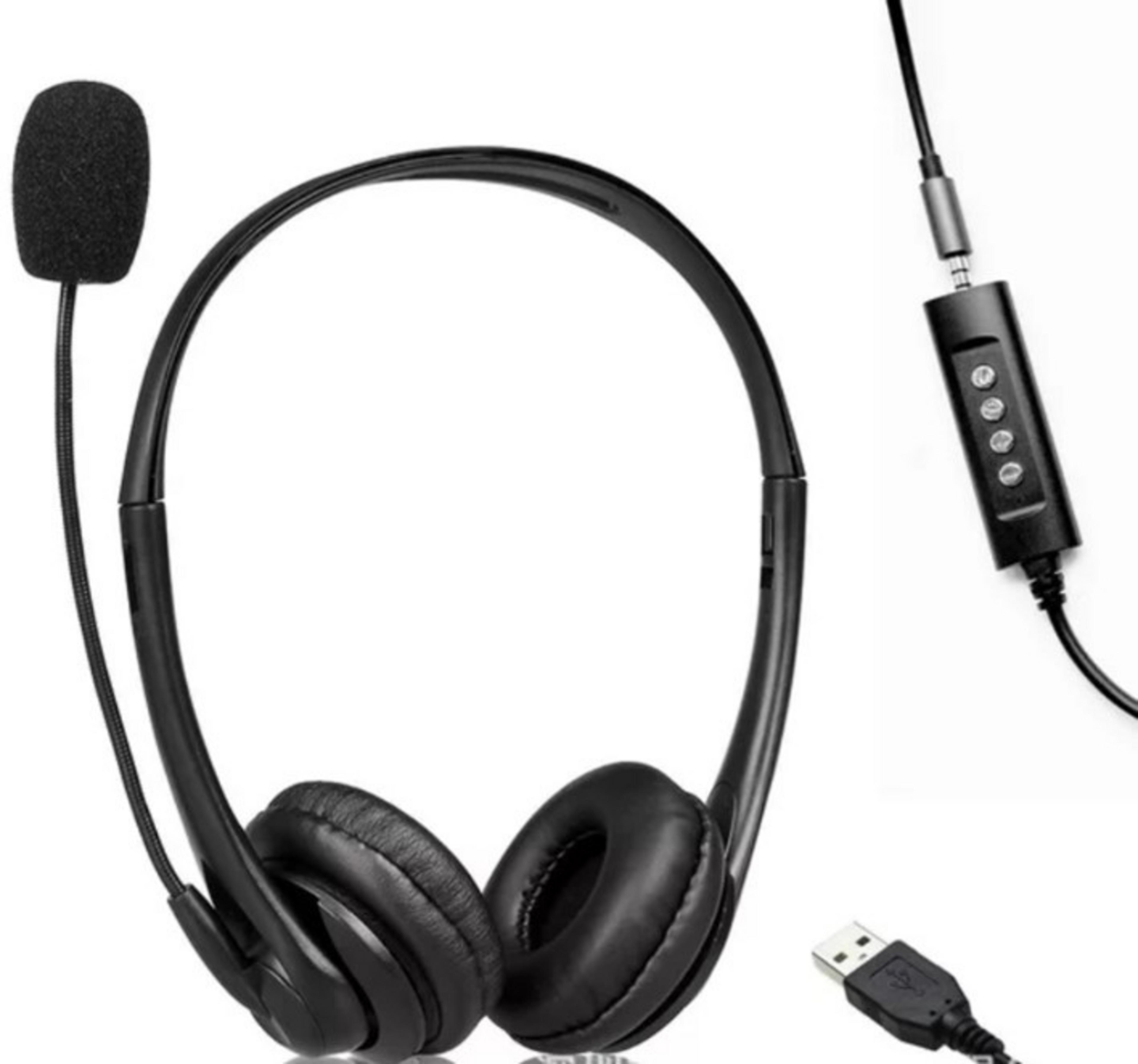 JLC Wired Headset with USB & 3.5mm