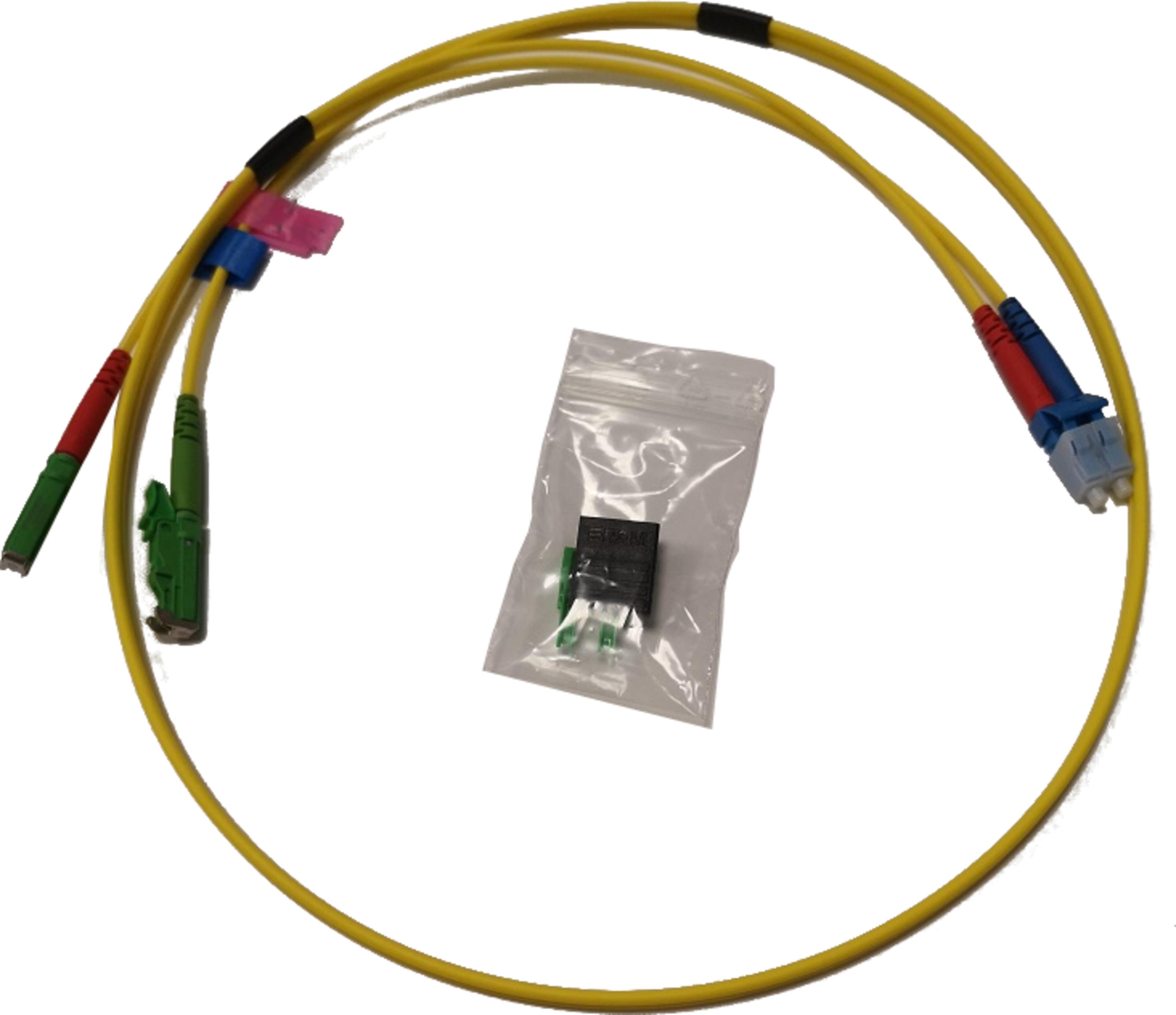 LWL Kabel siec. Duplex E2000-LC 1 m 9 µ