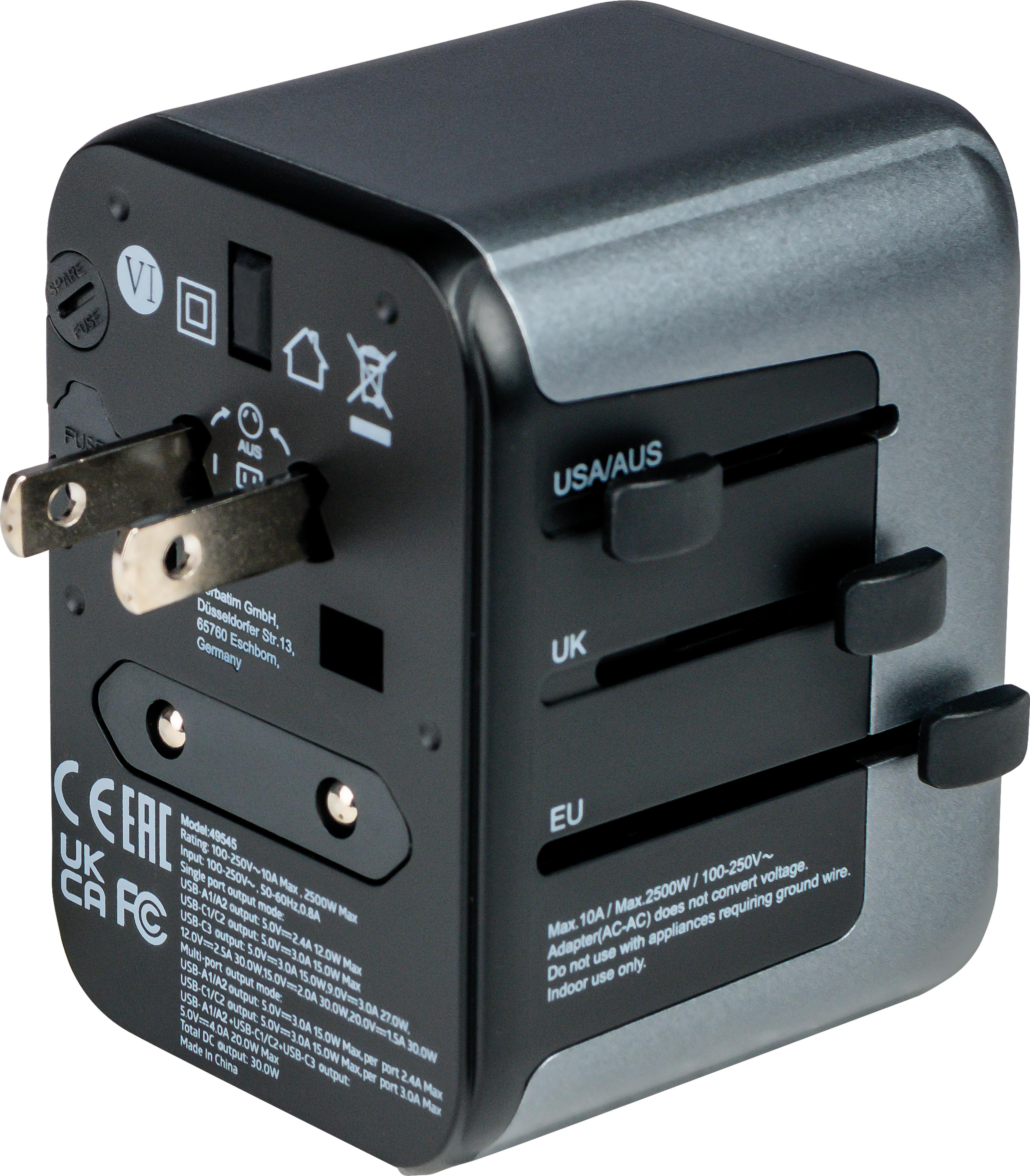 Verbatim World + 5x USB Travel Adapter