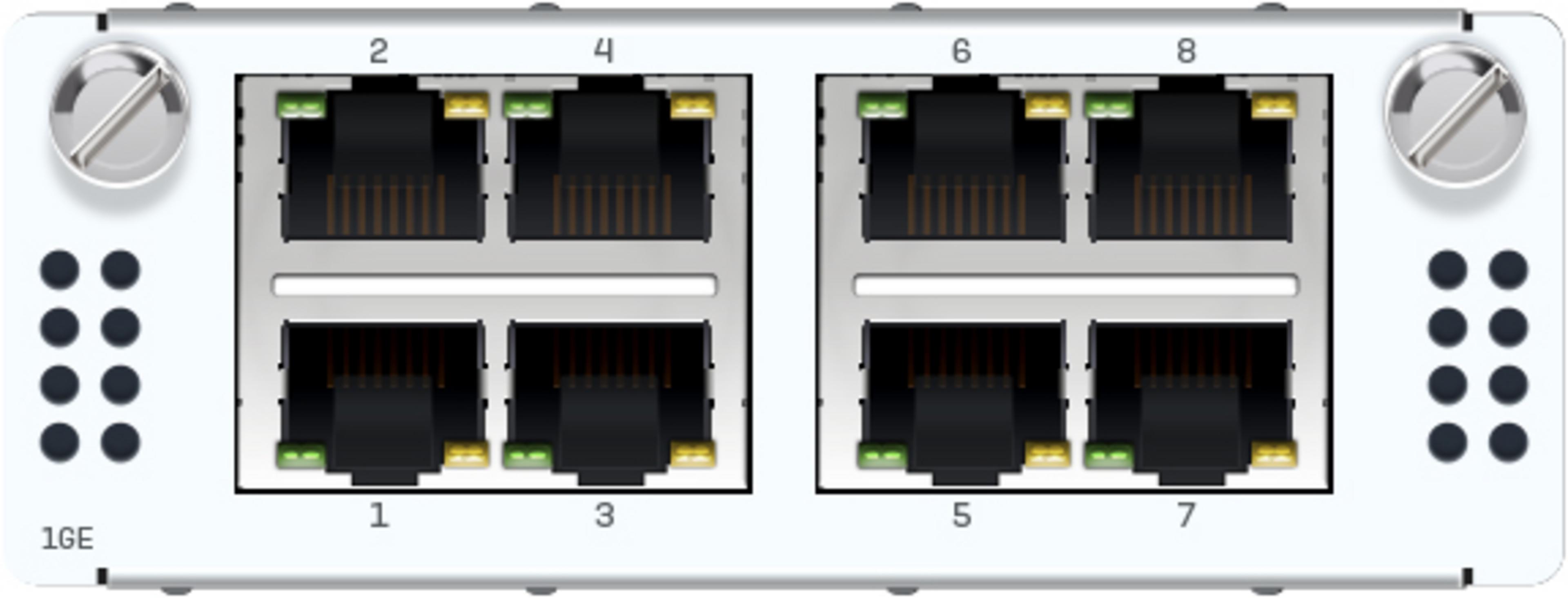 8-port GbE Copper FleXi Port Module
