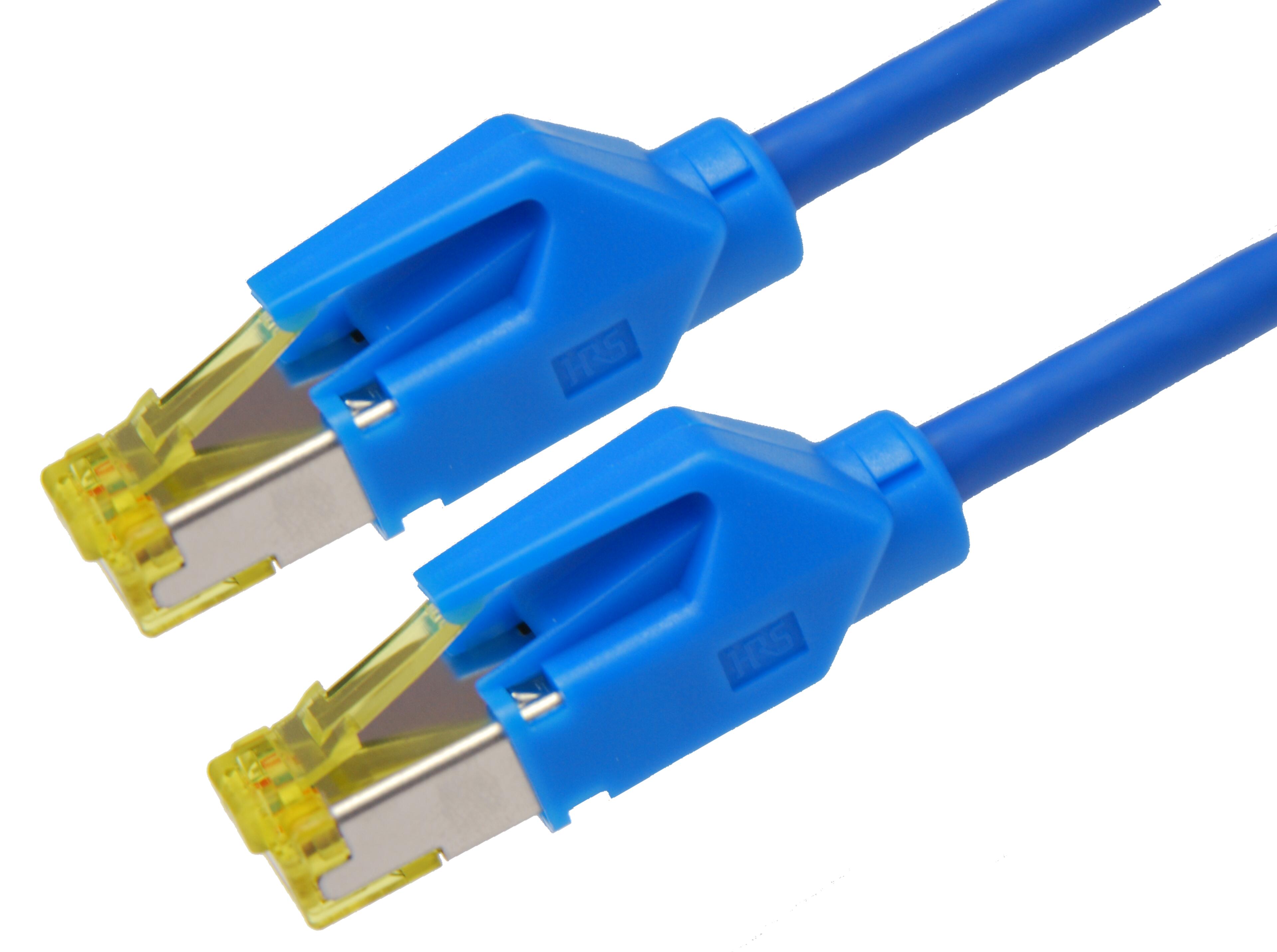 Patchkabel RJ45 S/FTP Cat6a 10 m blau