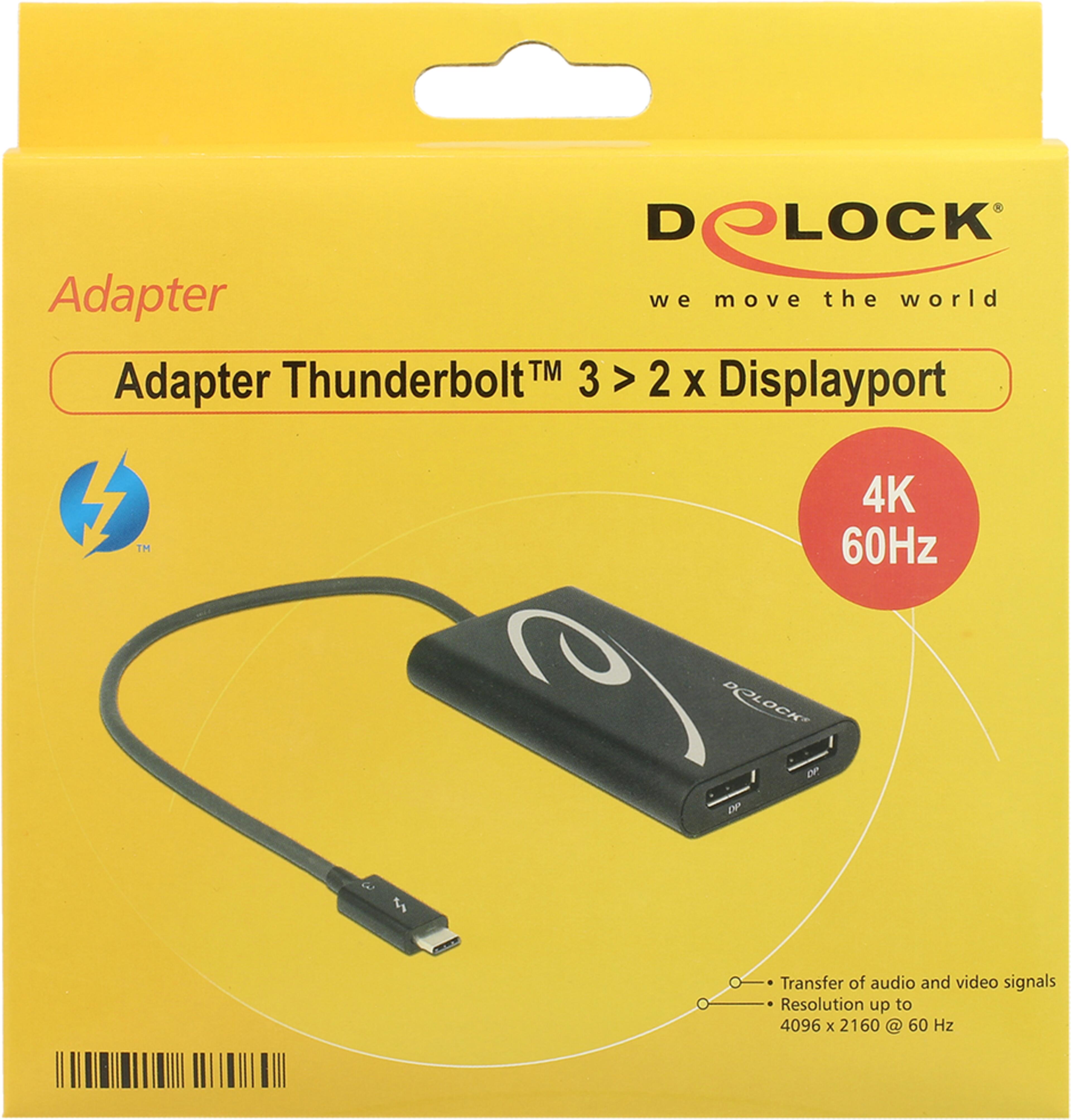 Adapter Thunderbolt3 (TypC) - 2xDP gn