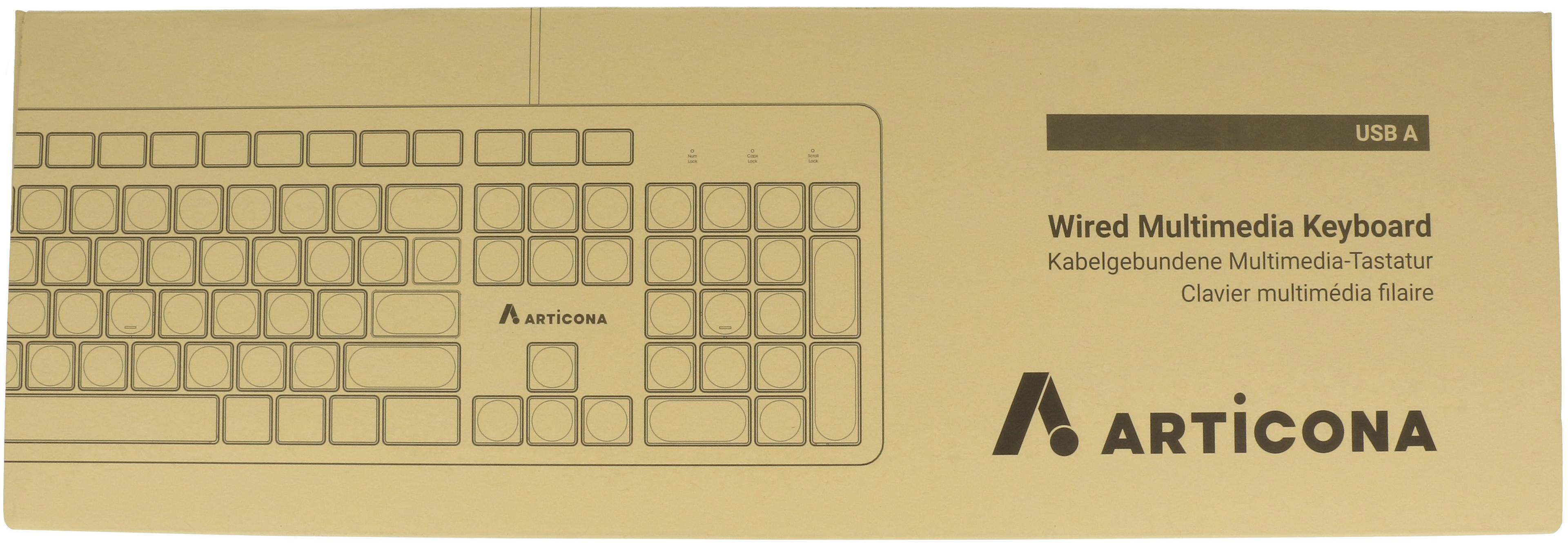 ARTICONA Wired Multimedia Keyboard