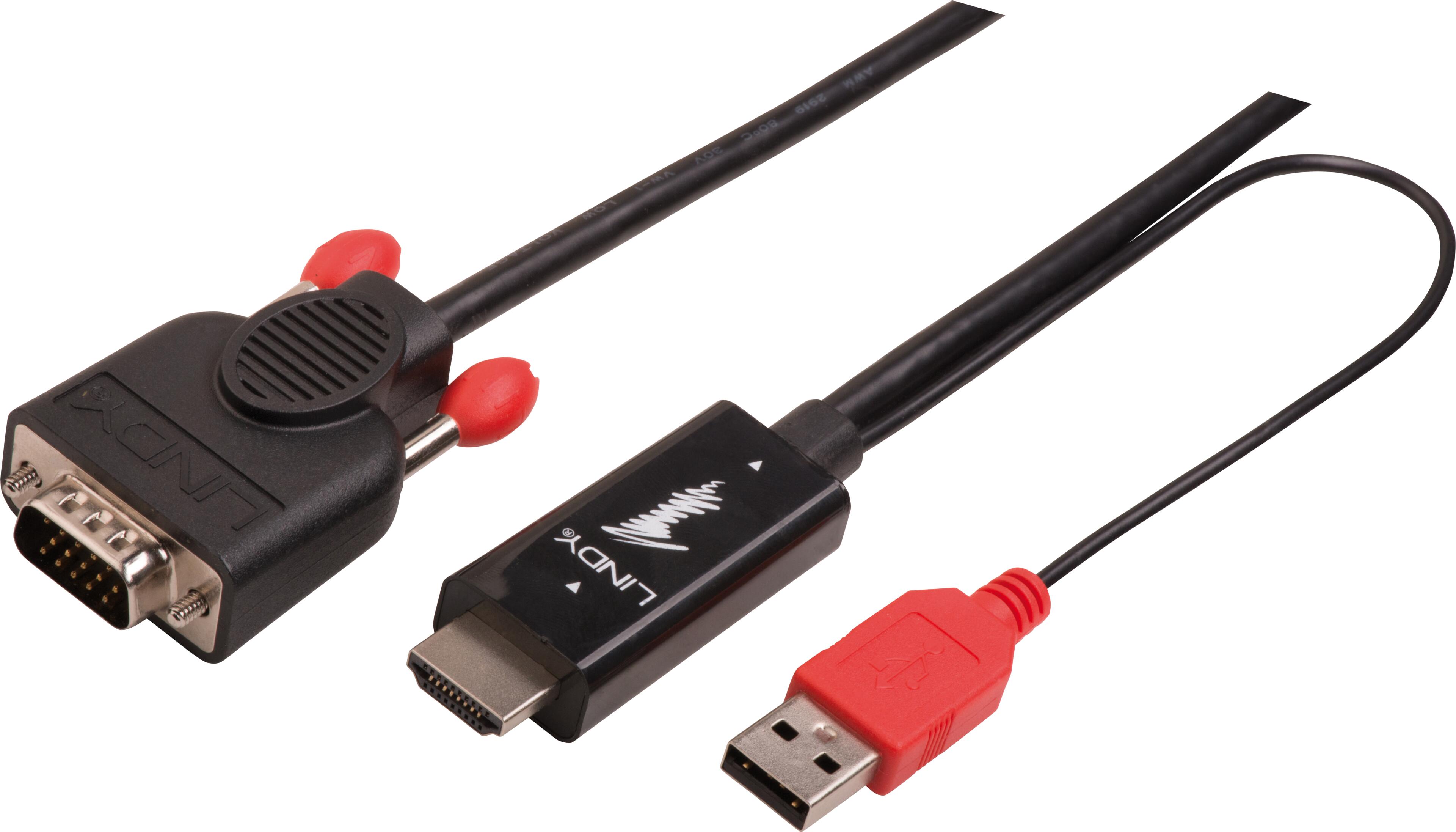 Lindy HDMI - VGA Cable 3m