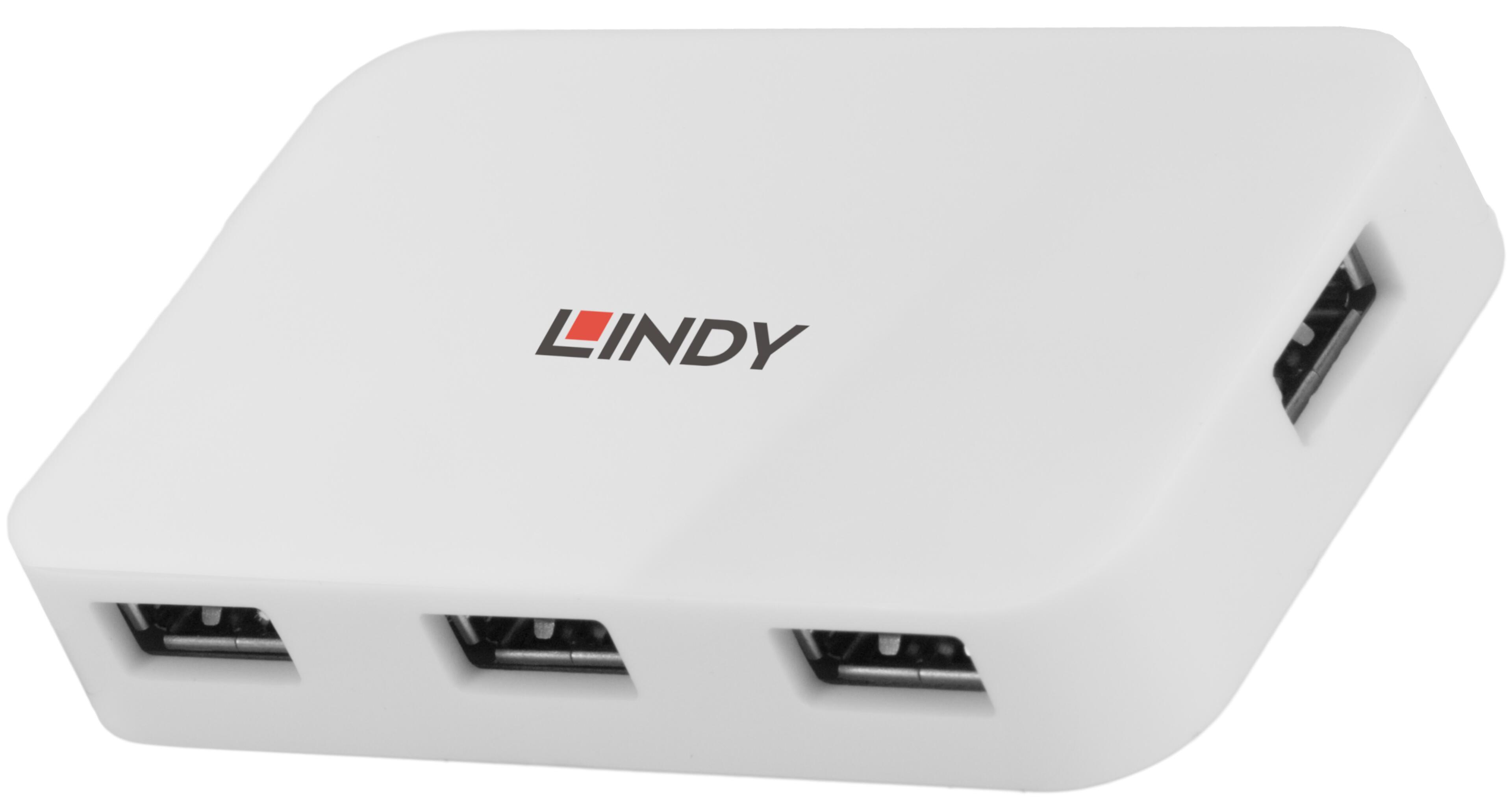 LINDY USB Hub 3.0 Basic 4-Port weiß