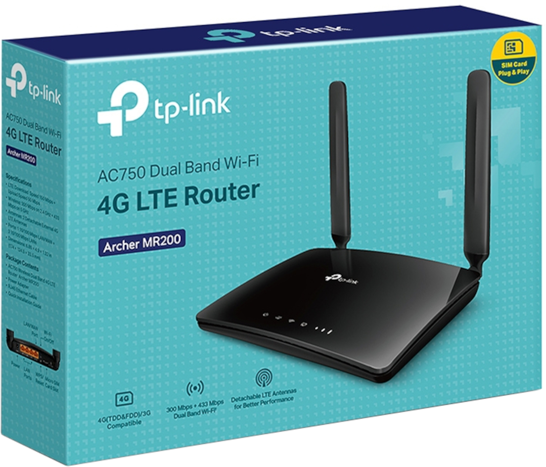 TP-LINK Archer MR200 4G/LTE Wi-Fi Router