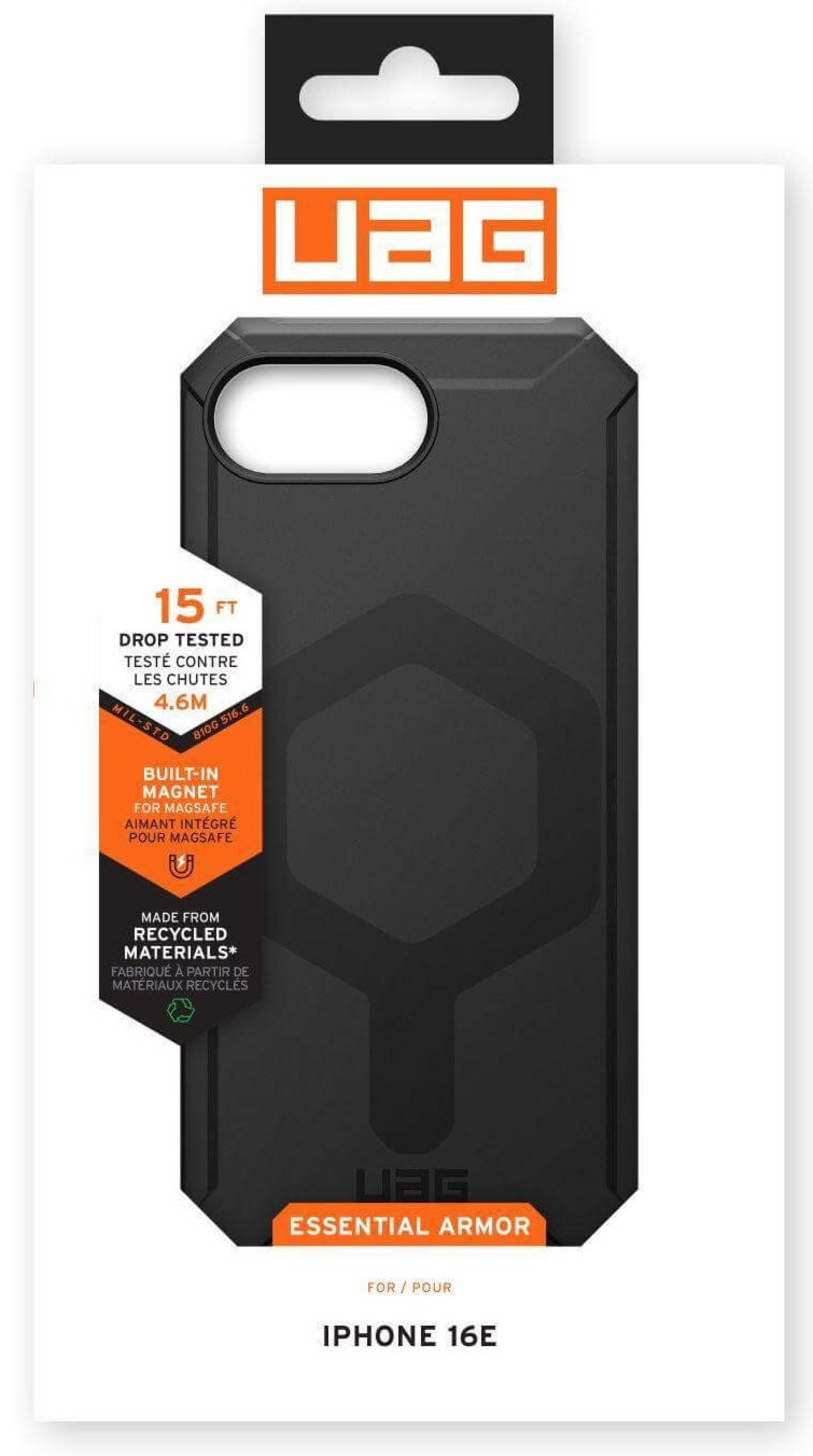 UAG Essential Armor iPhone 16e Case Bl