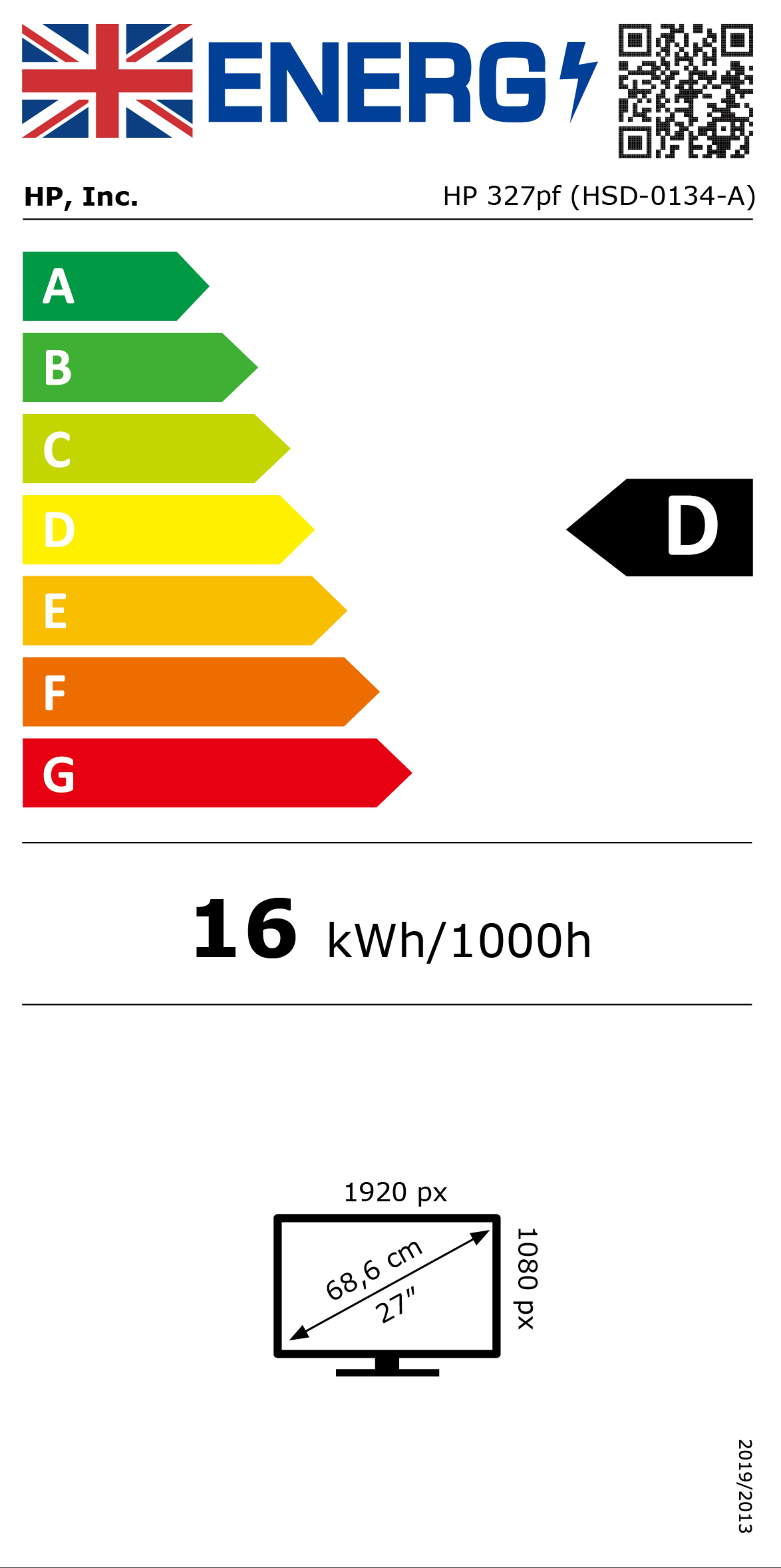 HP Series 3 Pro FHD Monitor - 327pf