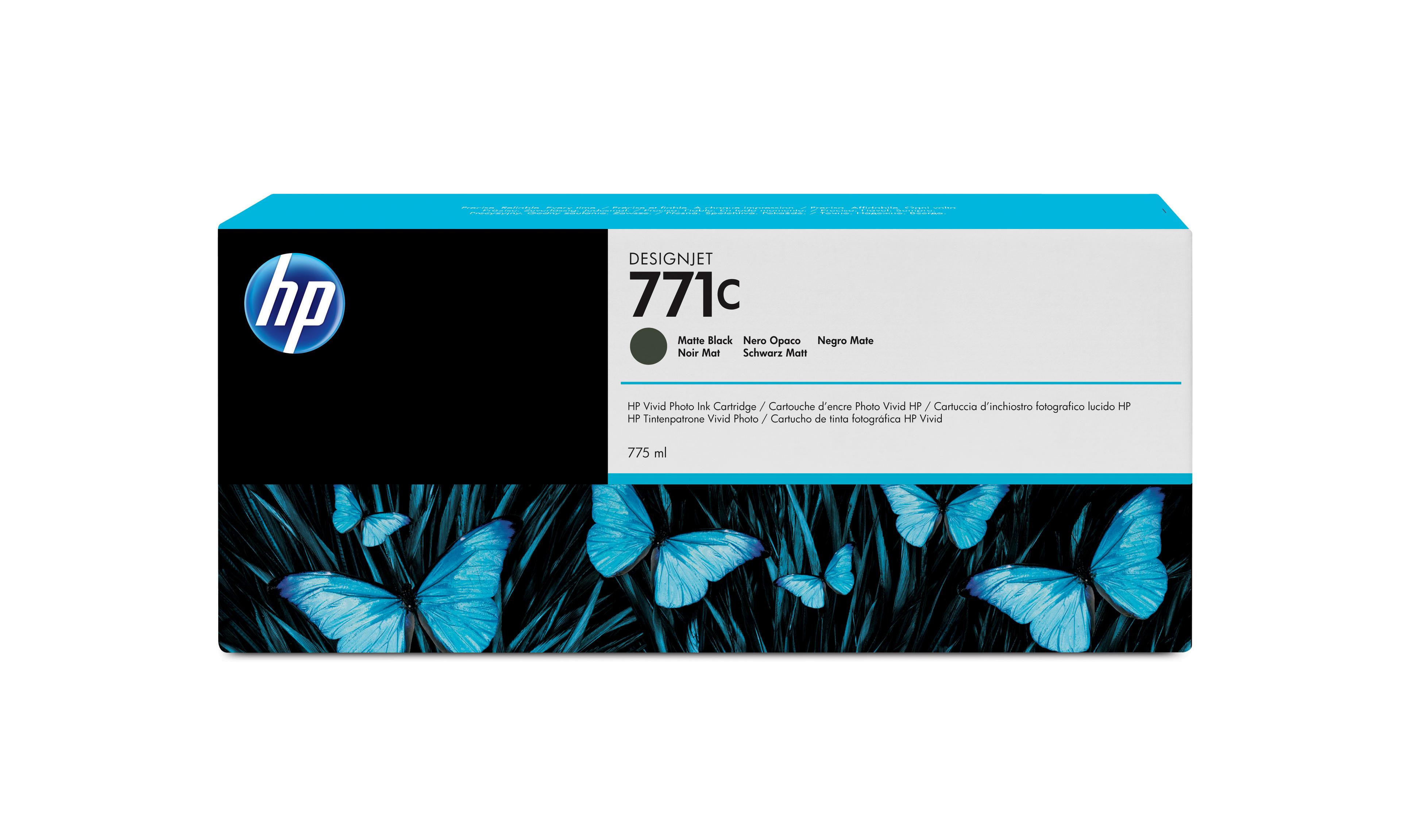 HP 771C Tinte 775 ml mattschwarz