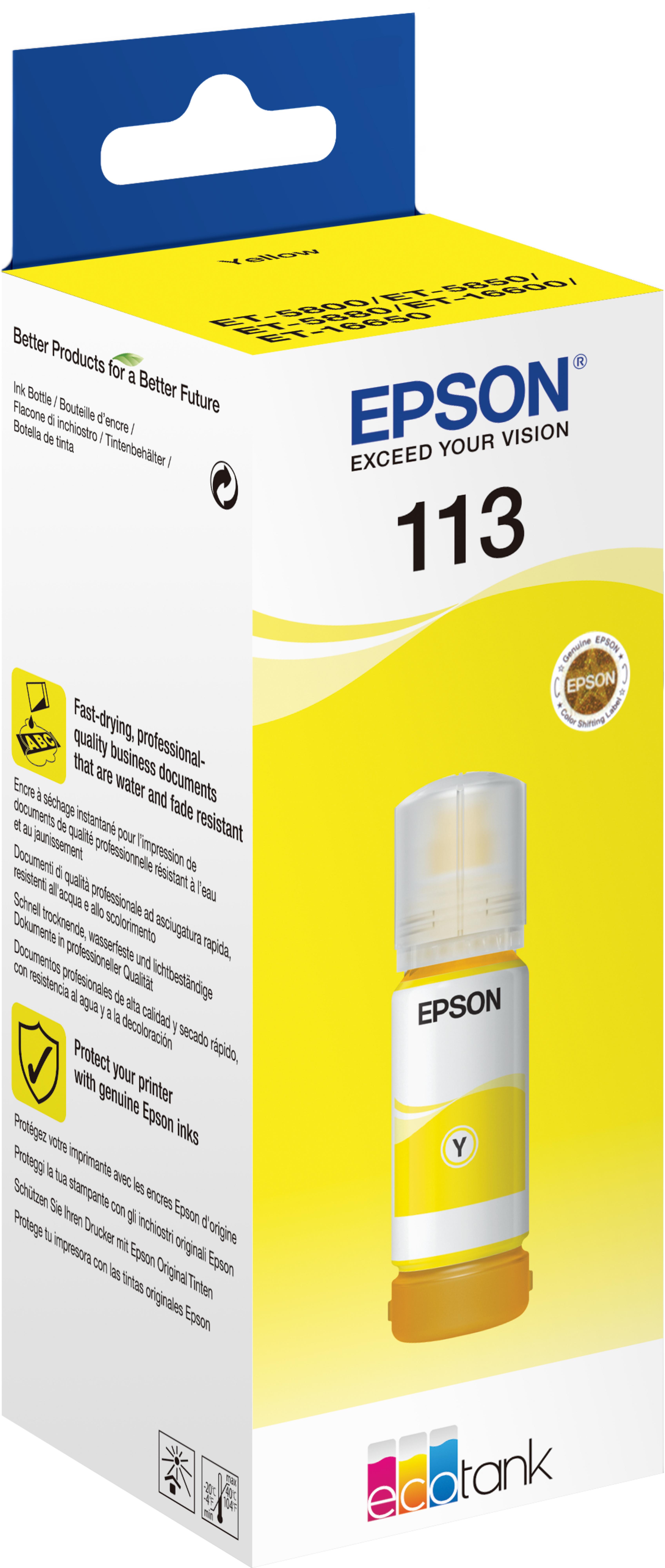 Epson 113 EcoTank Pigment Tinte gelb