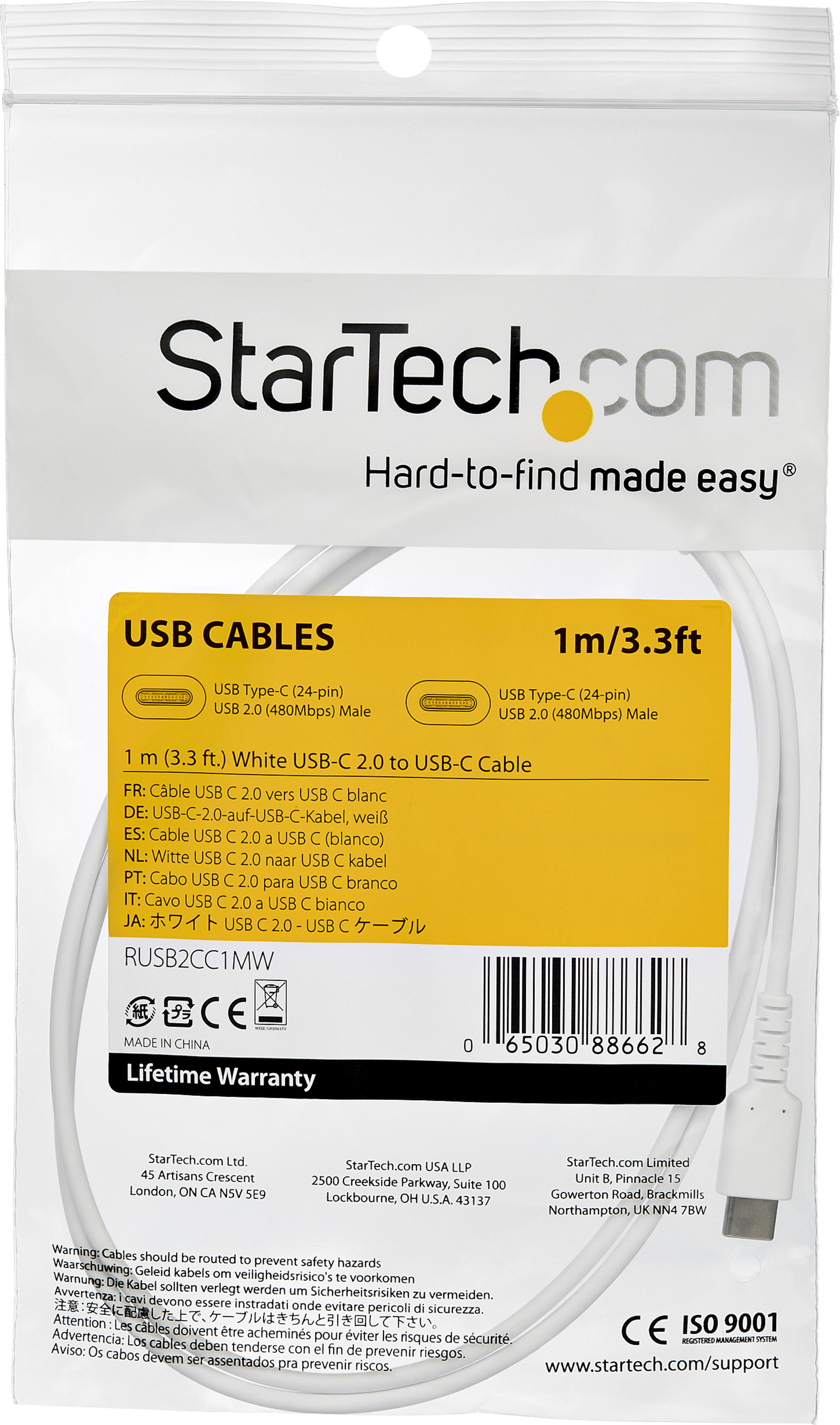 StarTech USB Type-C Cable 1m