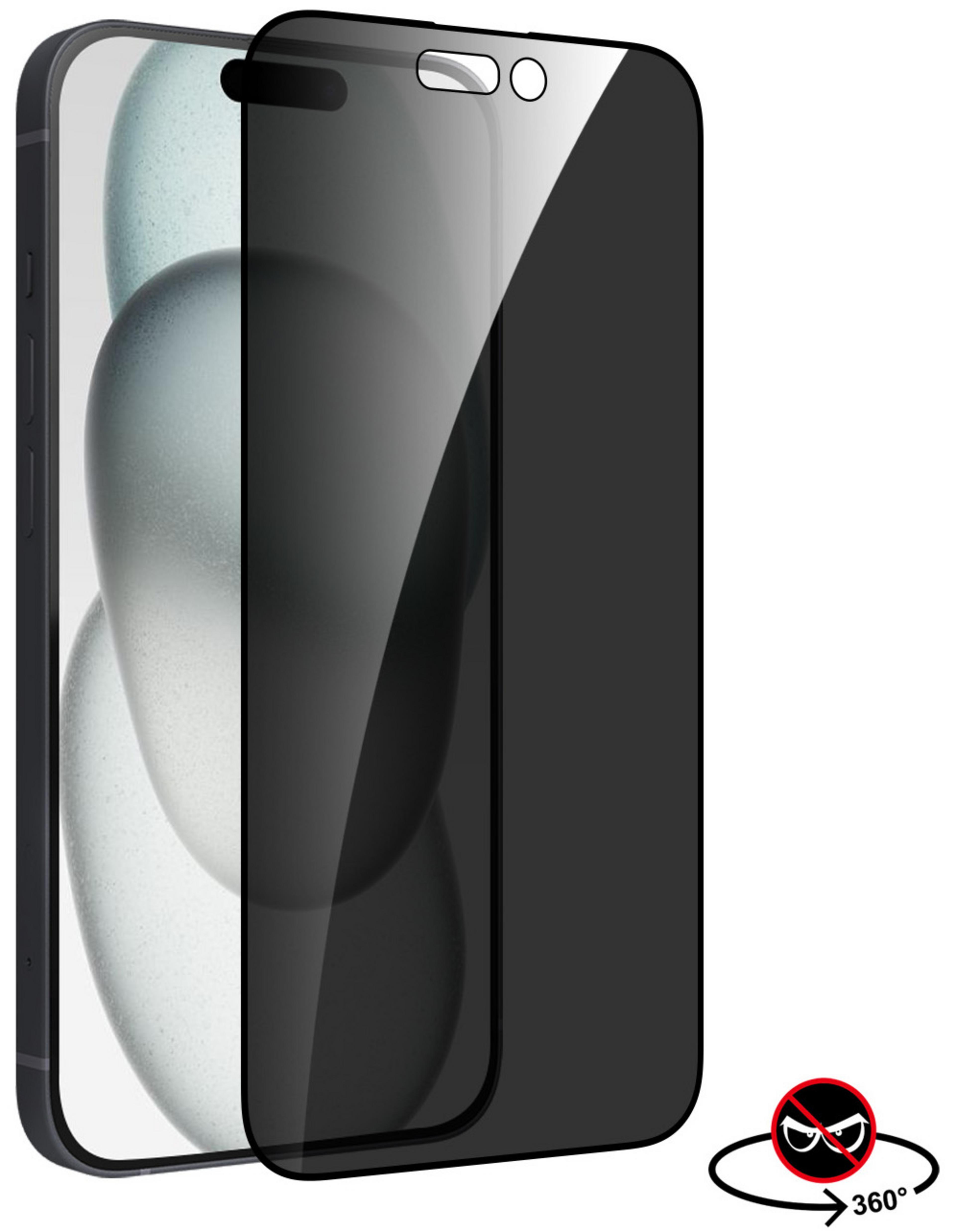 ARTICONA iPhone 15 4-W Privacy Glass