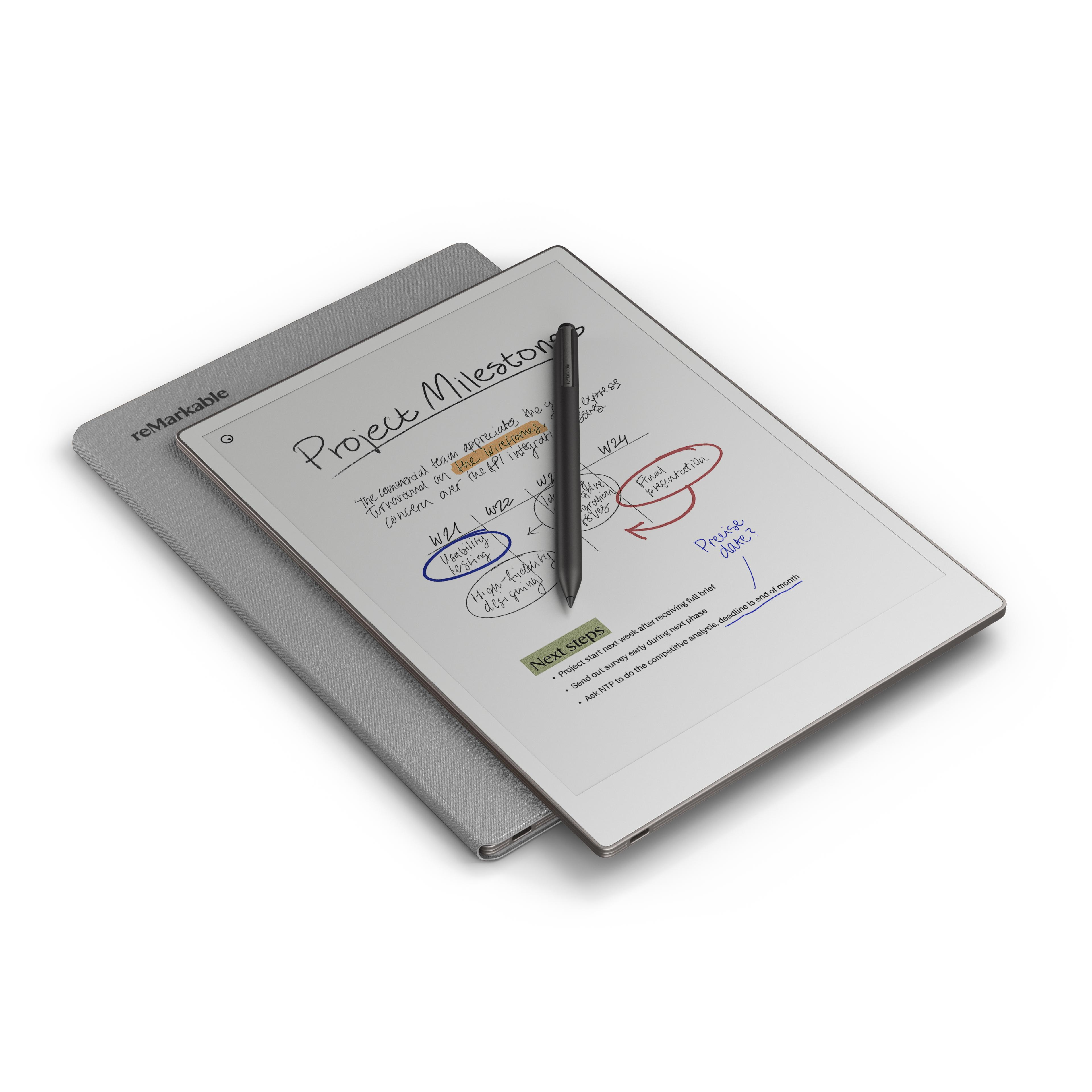 reMarkable Pro Book Folio Weave Grey