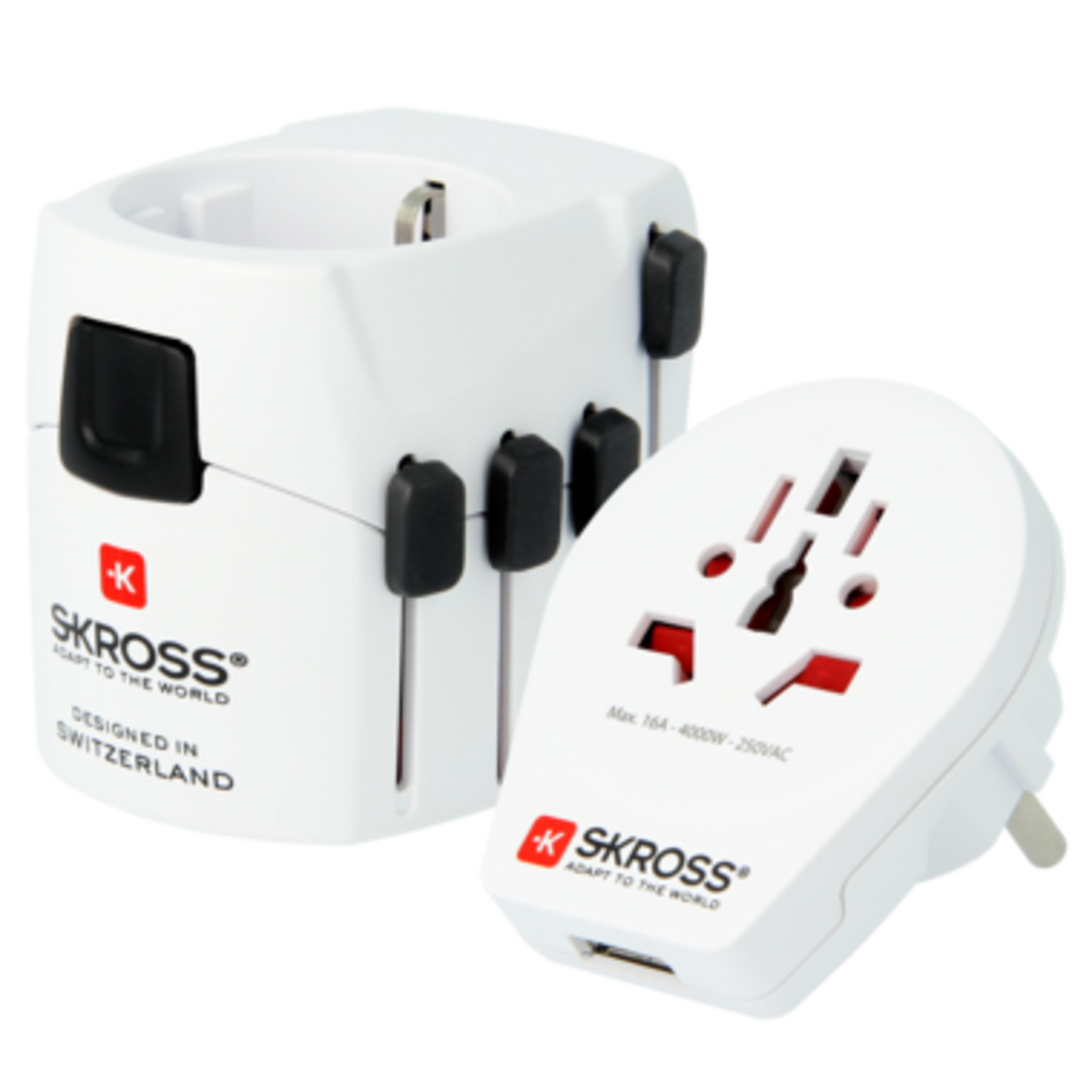 SKROSS WeltreiseAdapter Pro-World + USB
