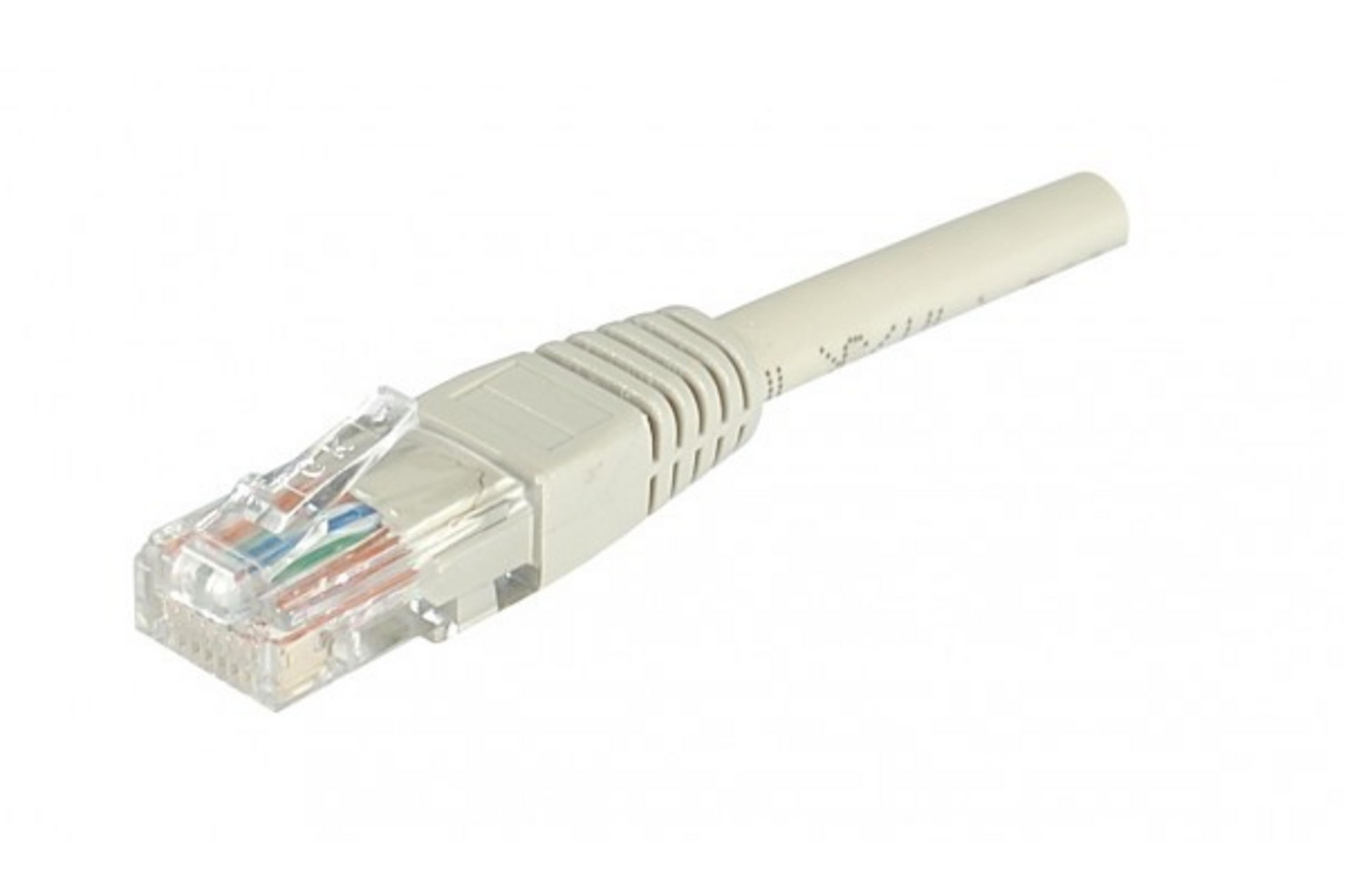 Câble patch RJ45 UTP Cat6 gris 2m