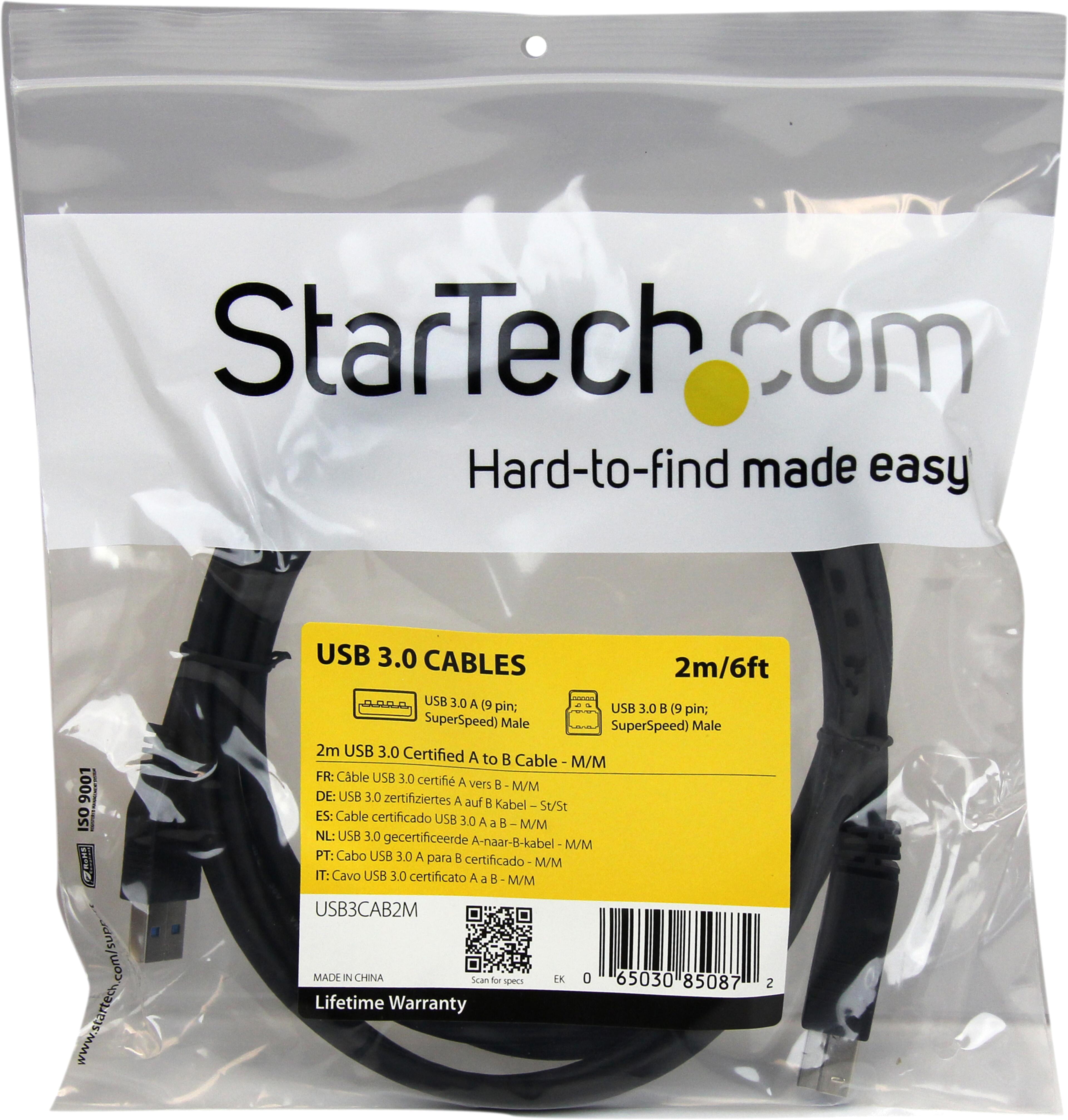StarTech USB-A - B Cable 2m
