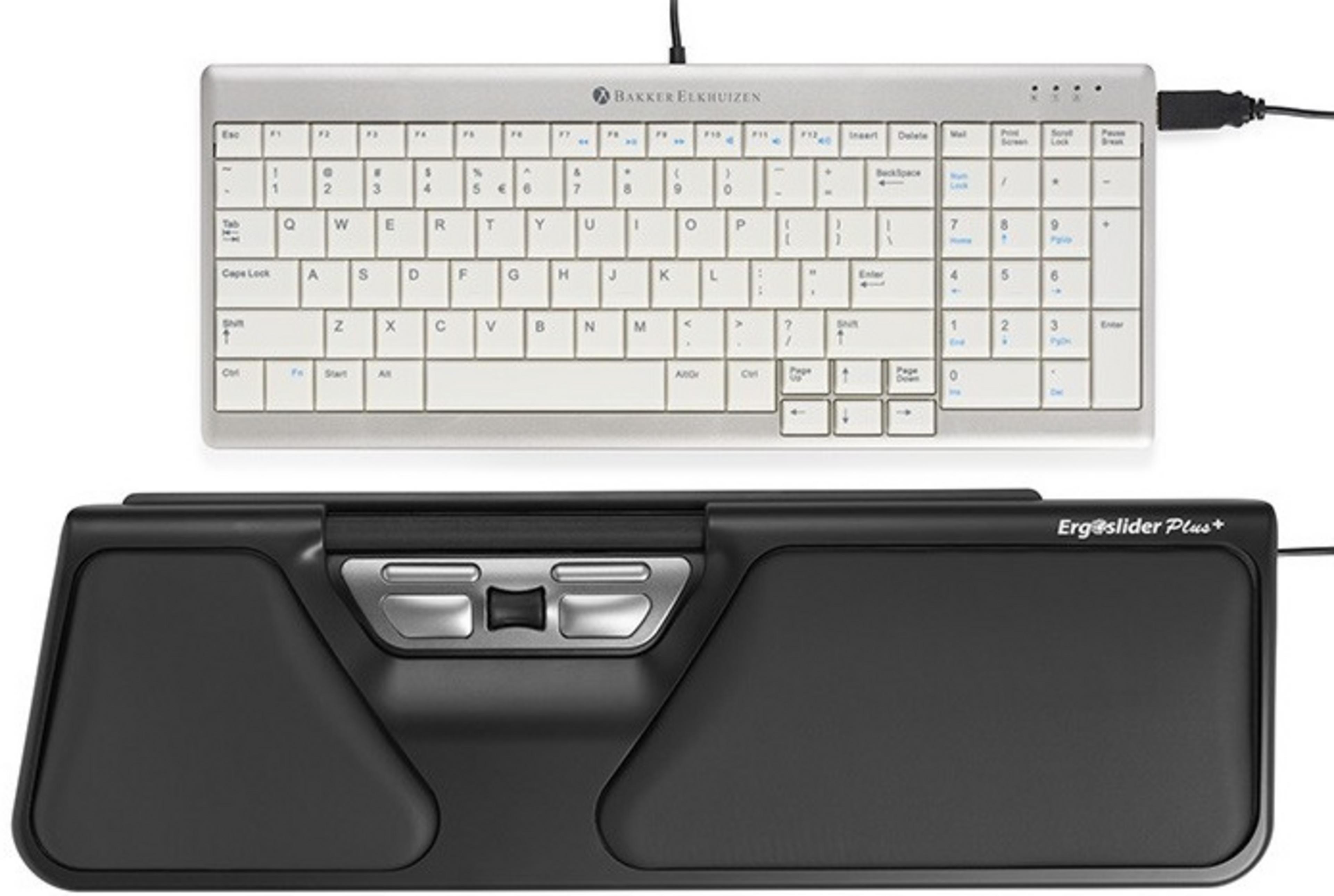 Bakker ErgoSlider Plus Wrist Rest Black