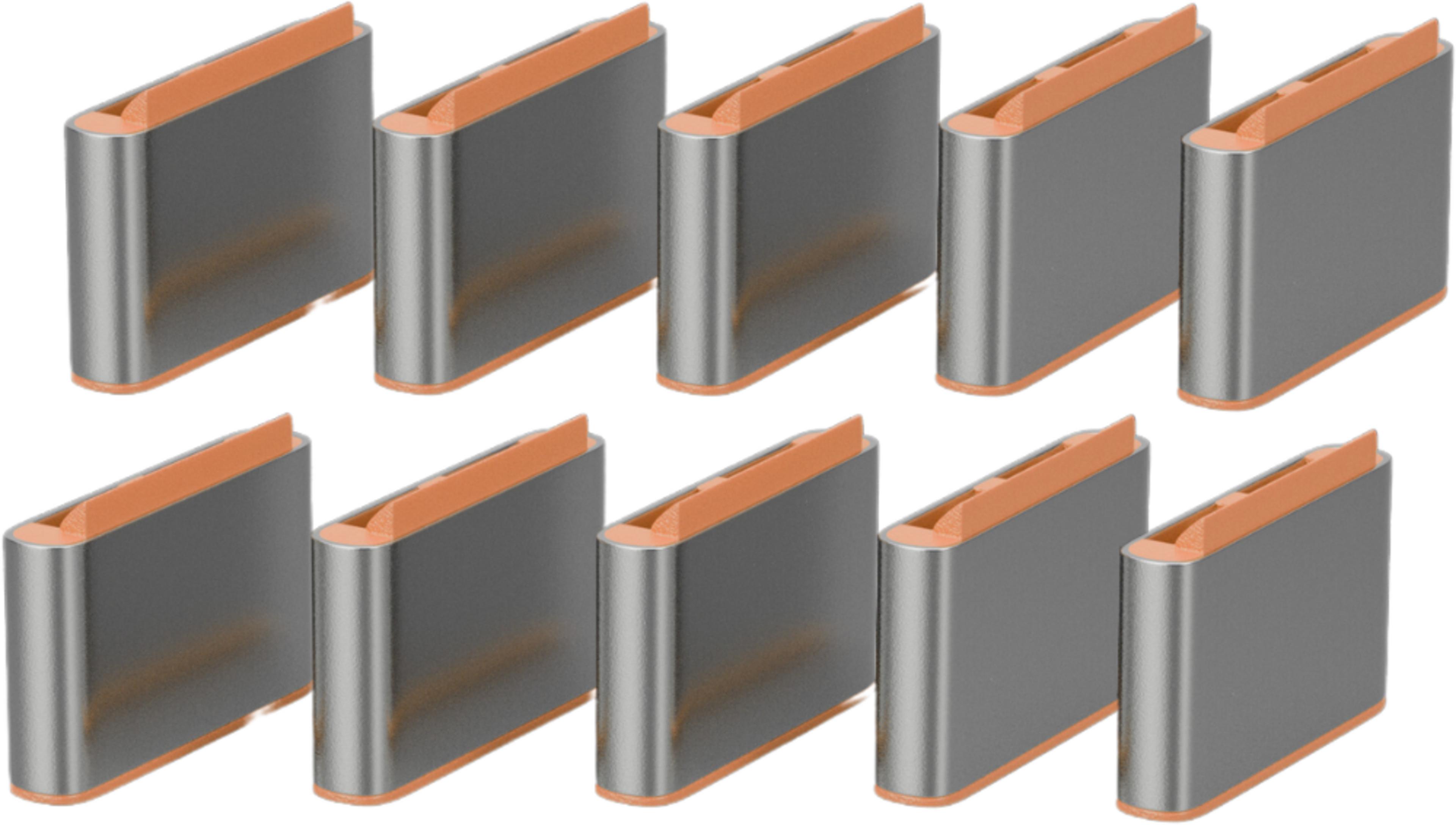 USB Typ C Port Schloss orange 10Stk