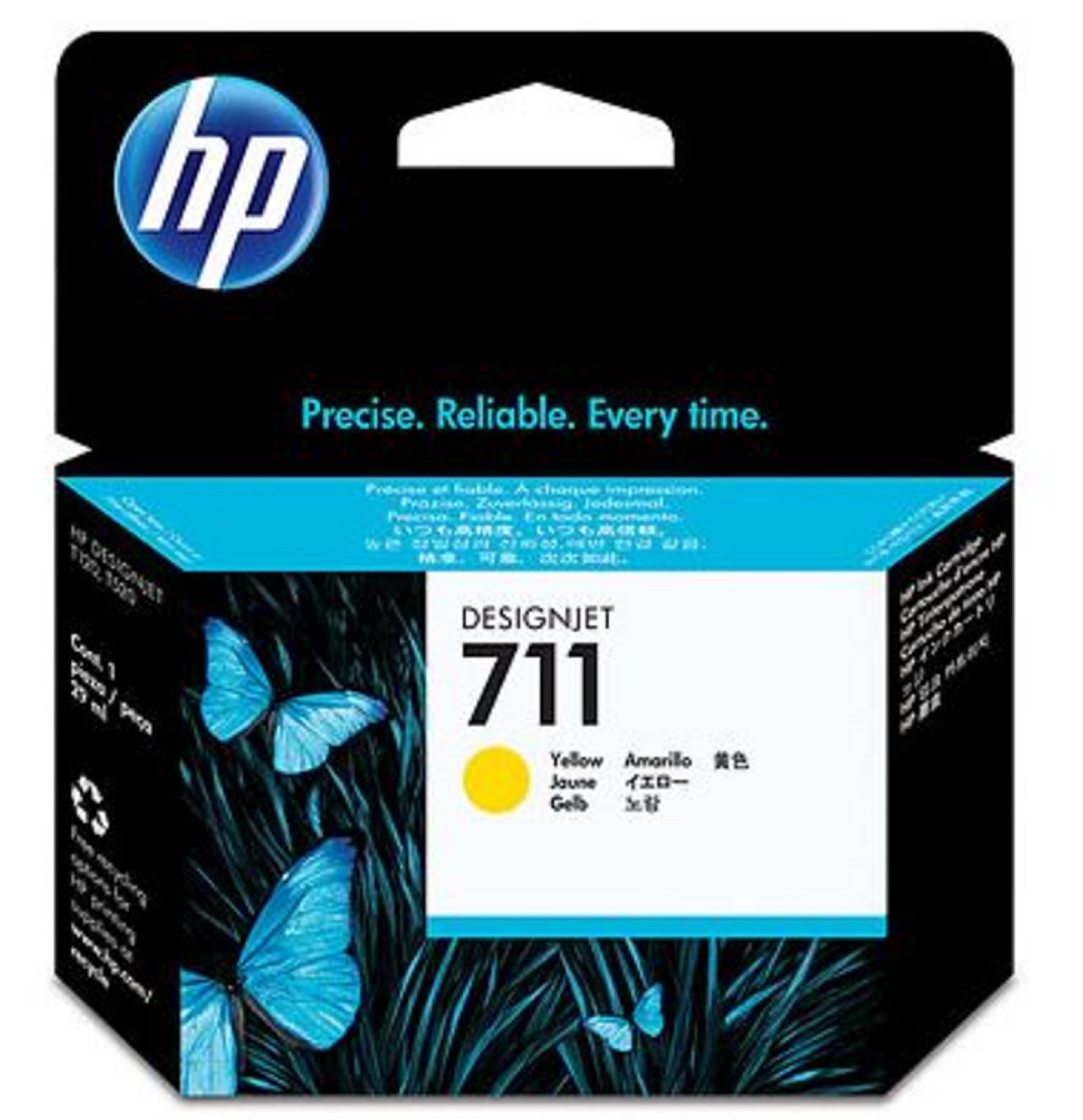 HP 711 Tinte 29 ml gelb