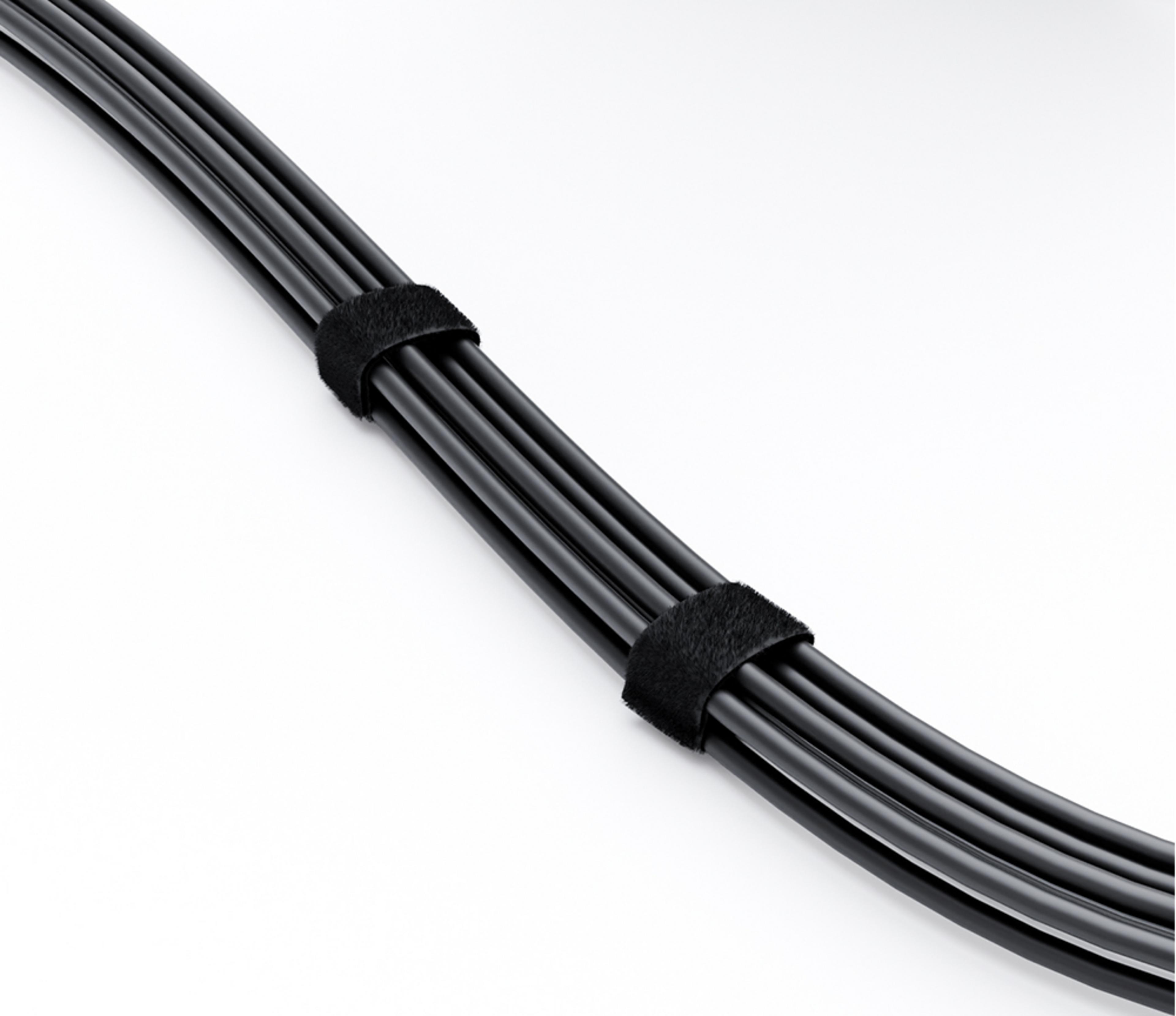 Klett-Kabelbinder Rolle 10 m schwarz