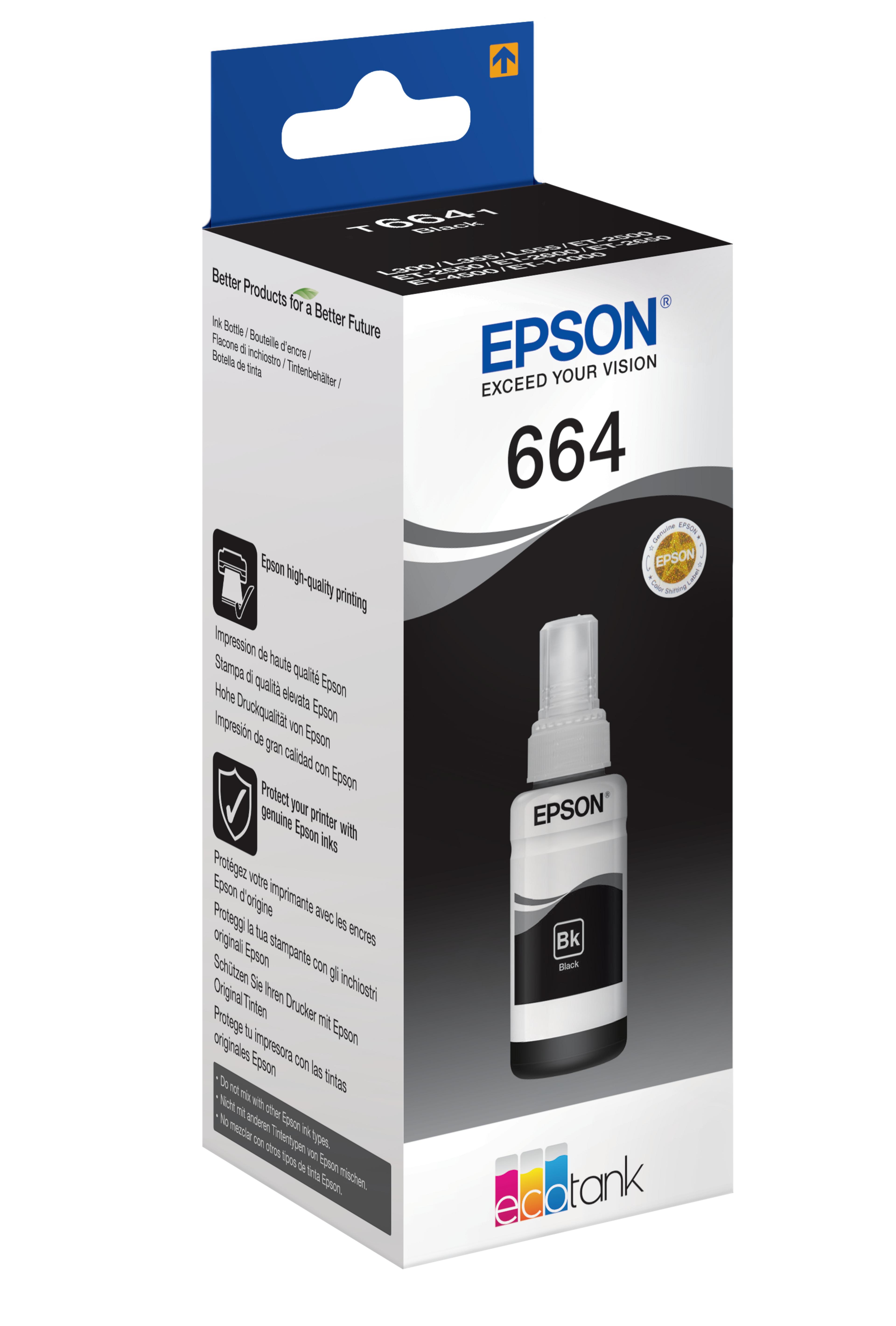 Tinta Epson T6641 negro