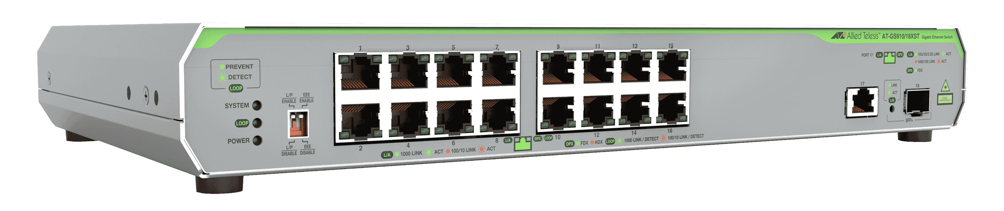 Switch Allied Telesis AT-GS910/18XST