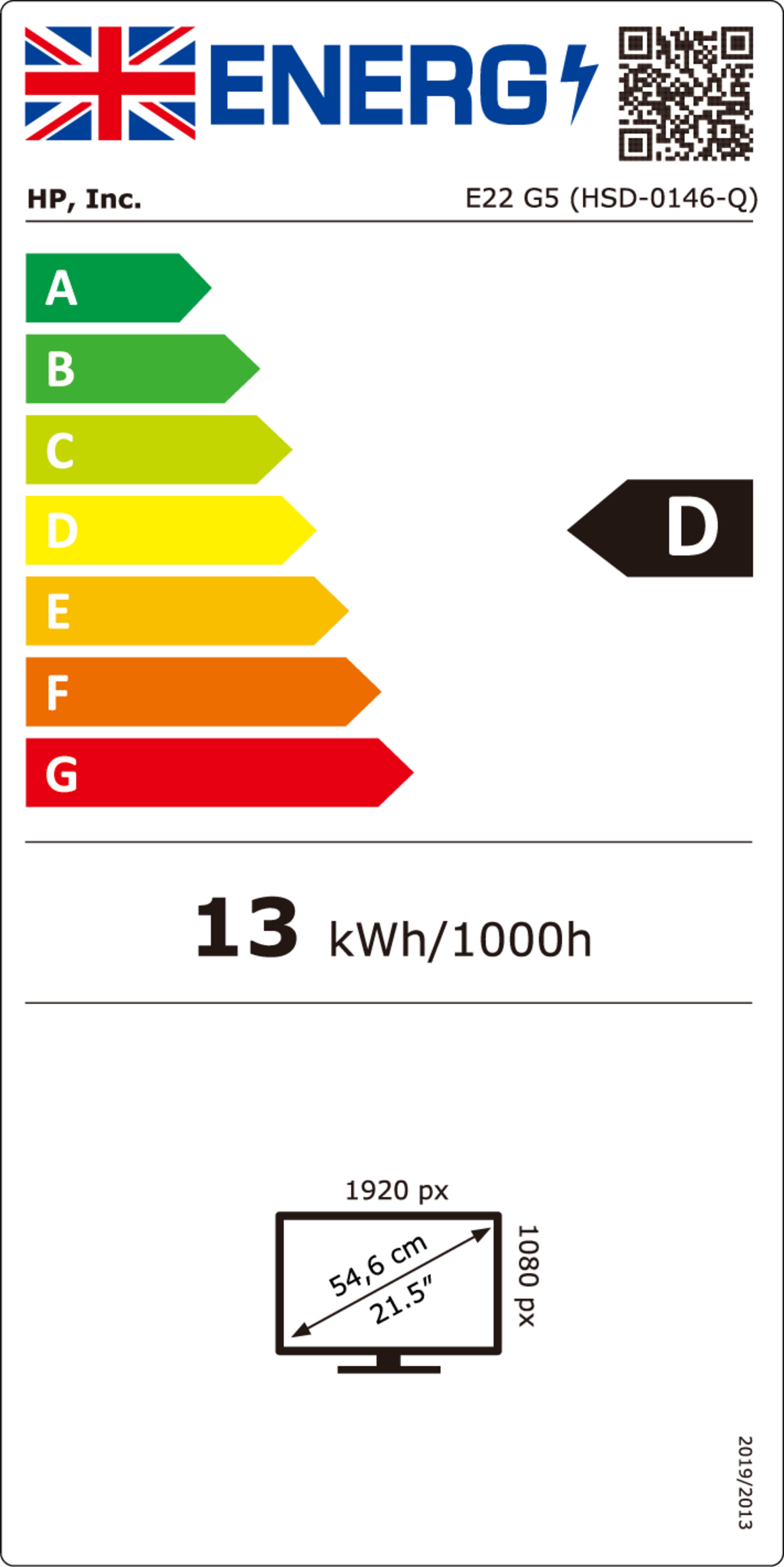 HP E22 G5 FHD Monitor
