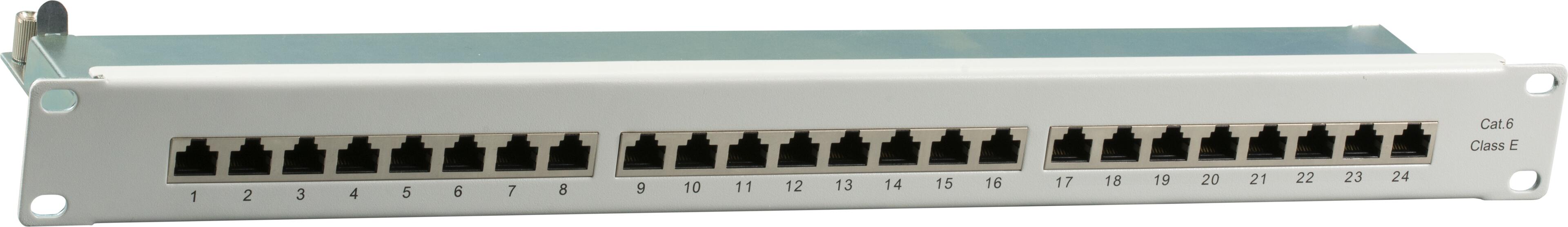 Patchpanel RJ45 LSA+ 24-fach Cat6