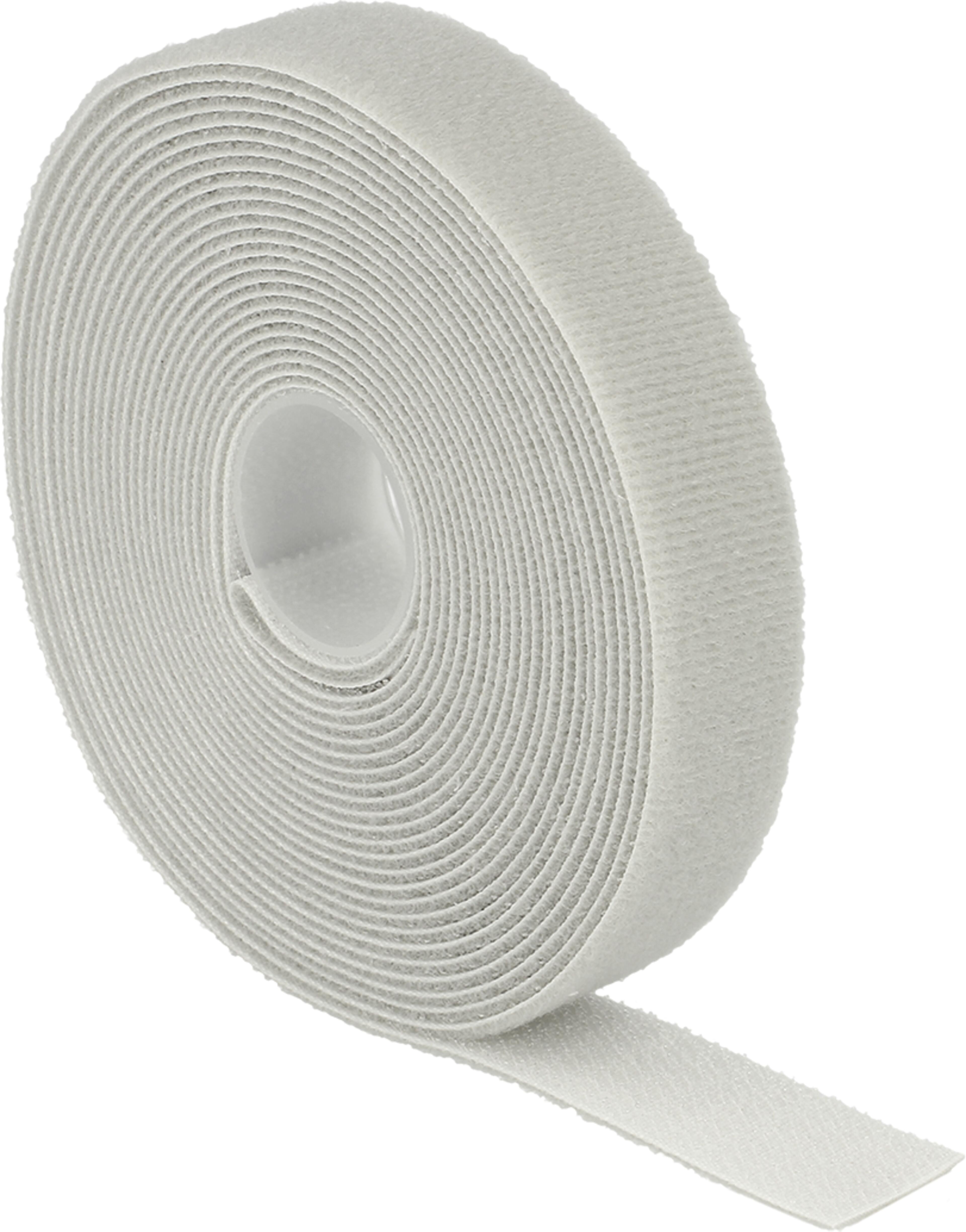 Hook-and-Loop Cable Tie Roll 5m Grey