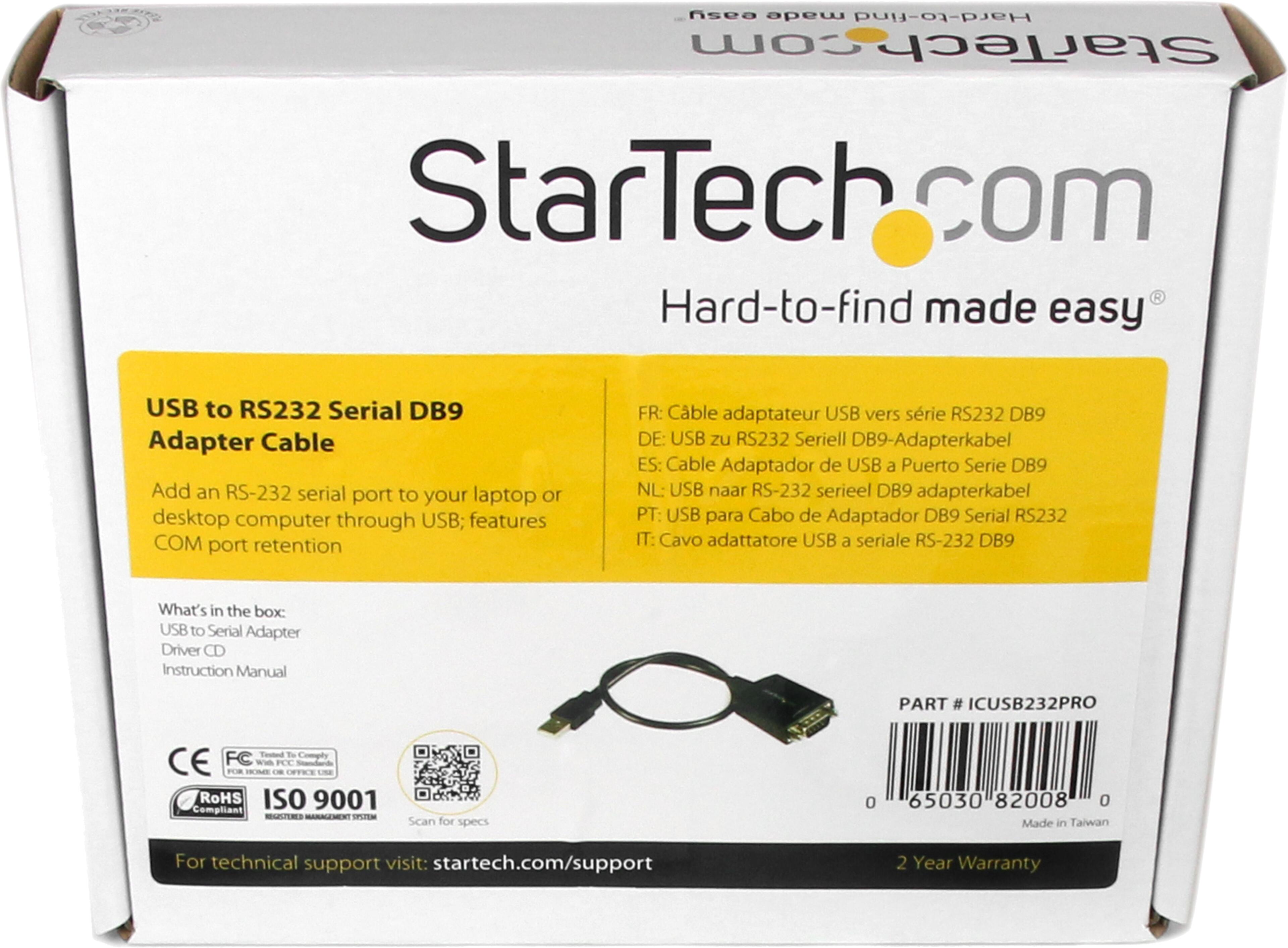 Buy Adapter DB9/m (RS232) - USB-A/m 0.3m (ICUSB232PRO)