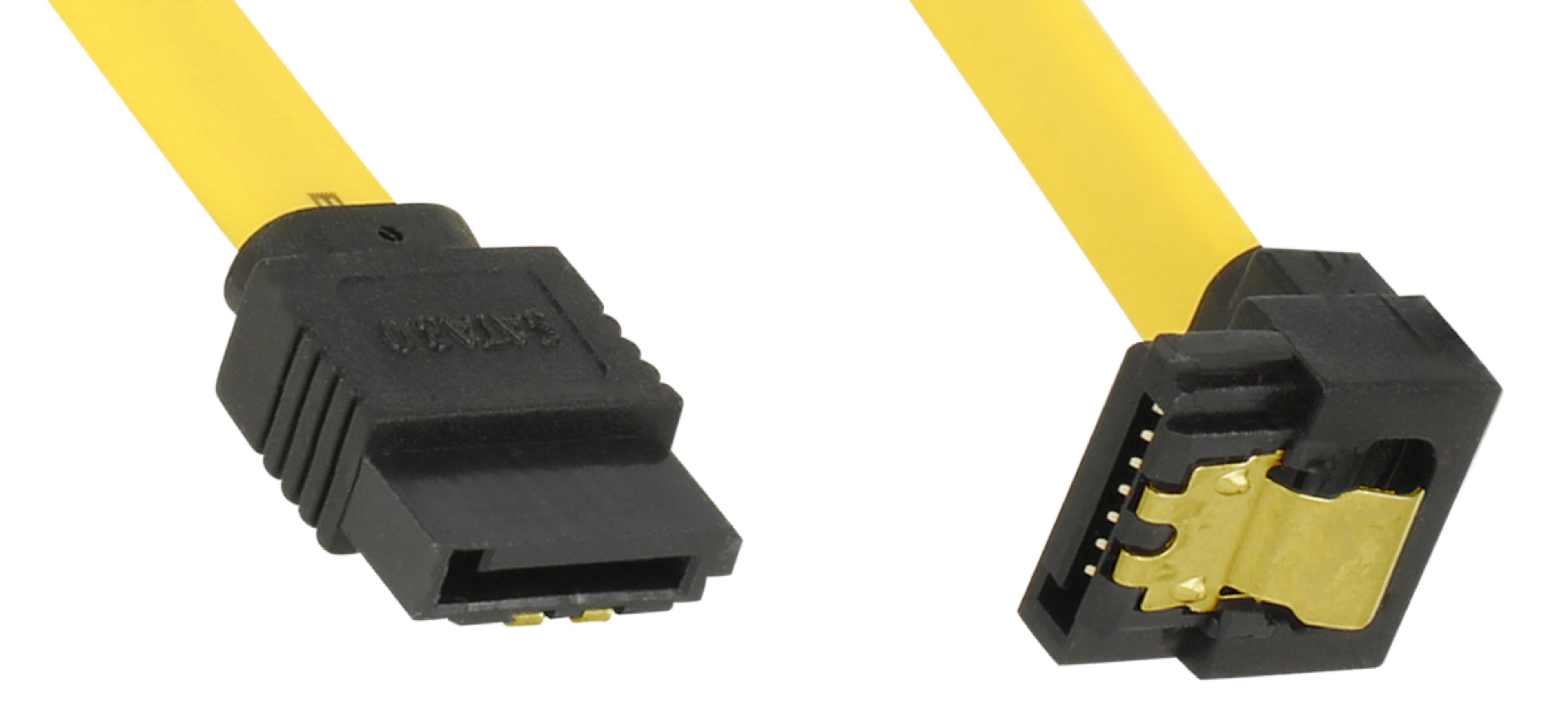 Cable SATA/m - SATA/m 90° Down 0.7m