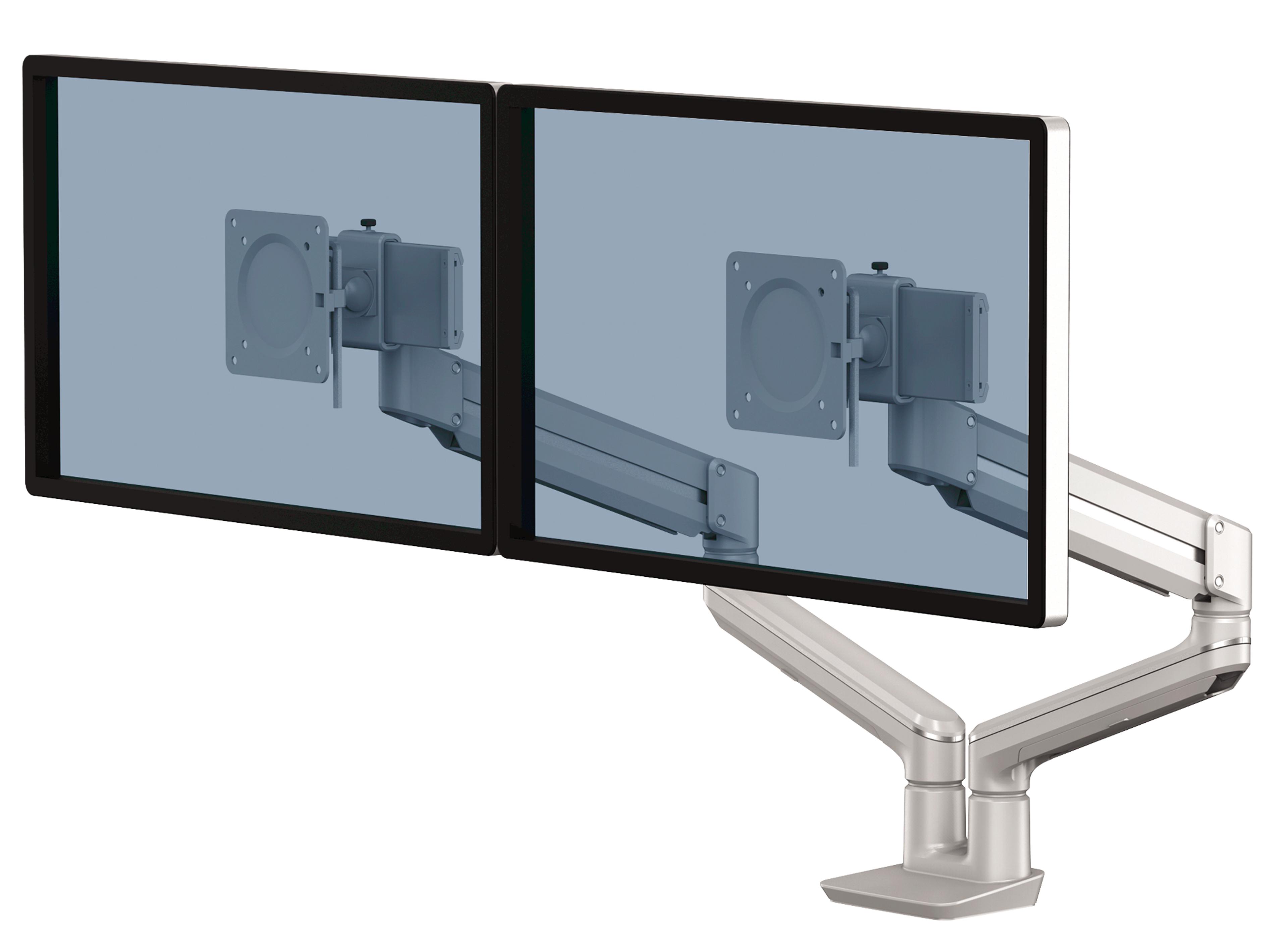 Fellowes Tallo Dual Tischhalterung silb.