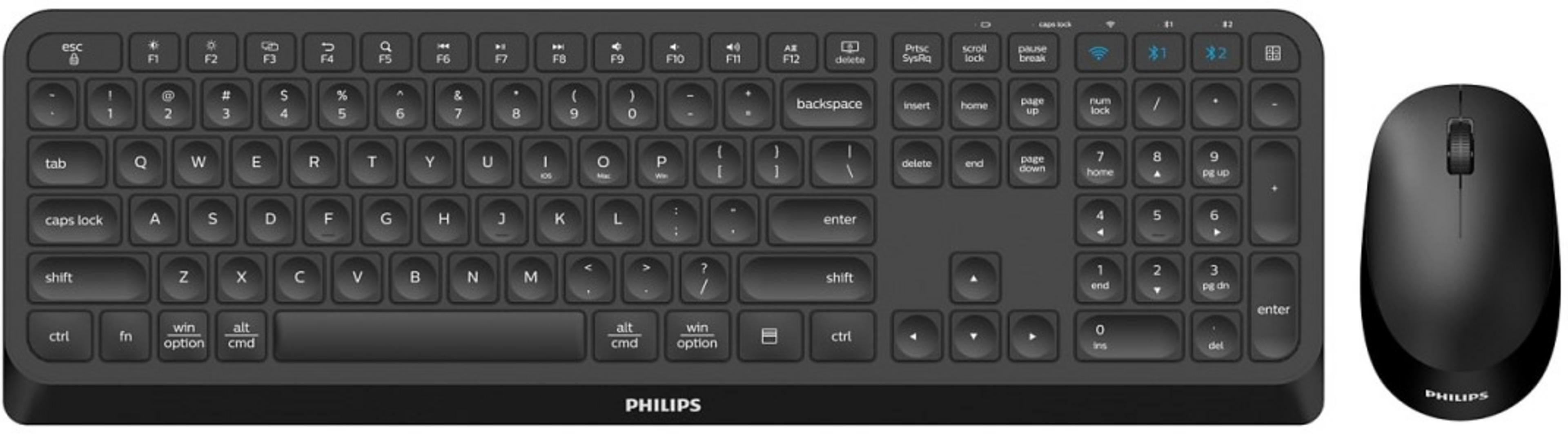 Philips SPT6407B Wireless Combo Slim Blk